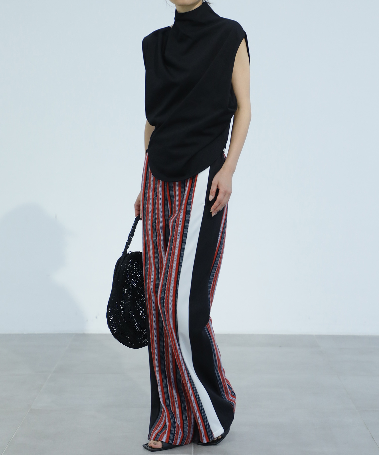 Cotton Jersey Asymmetry Top Mame Kurogouchi