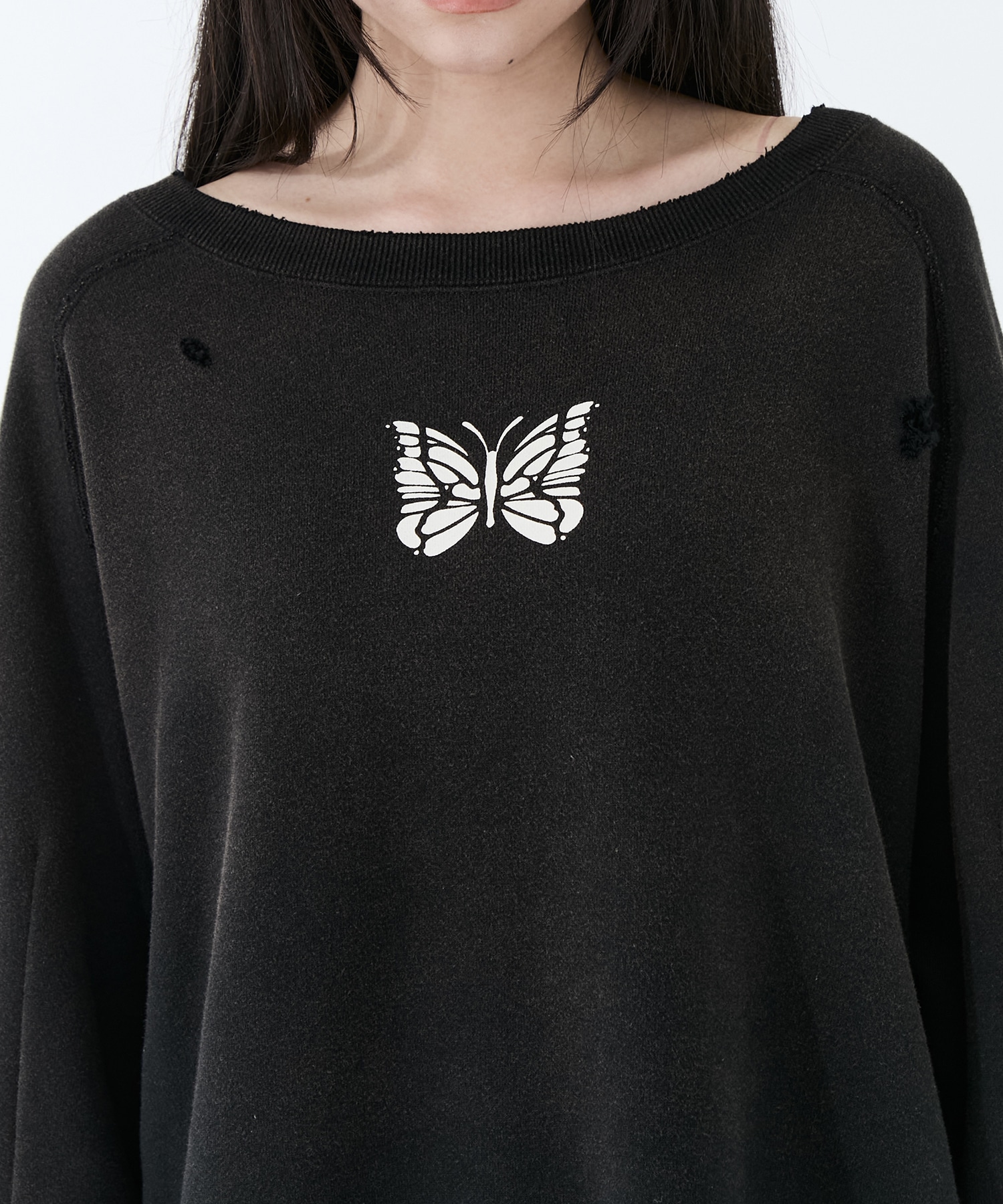 Deconstructed Sweat Shirt  Cotton French Terry Needles