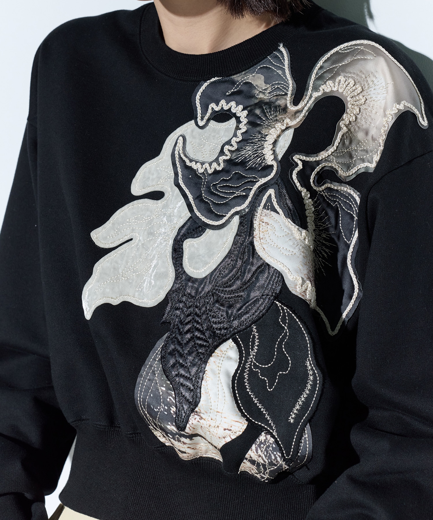 Patchwork embroidered sweatshirt MURRAL