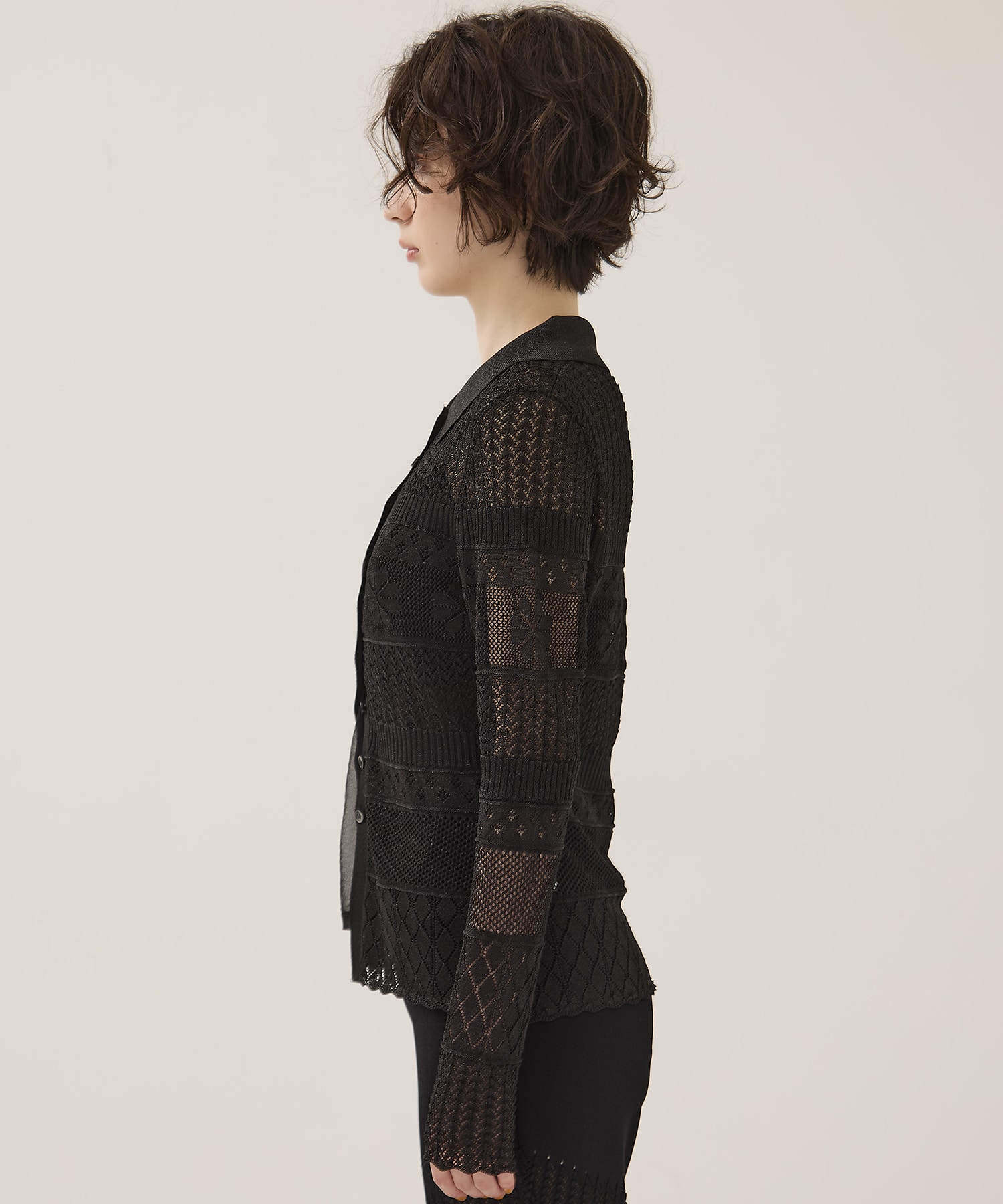 Flower Lace Knit Top EMILY ODA