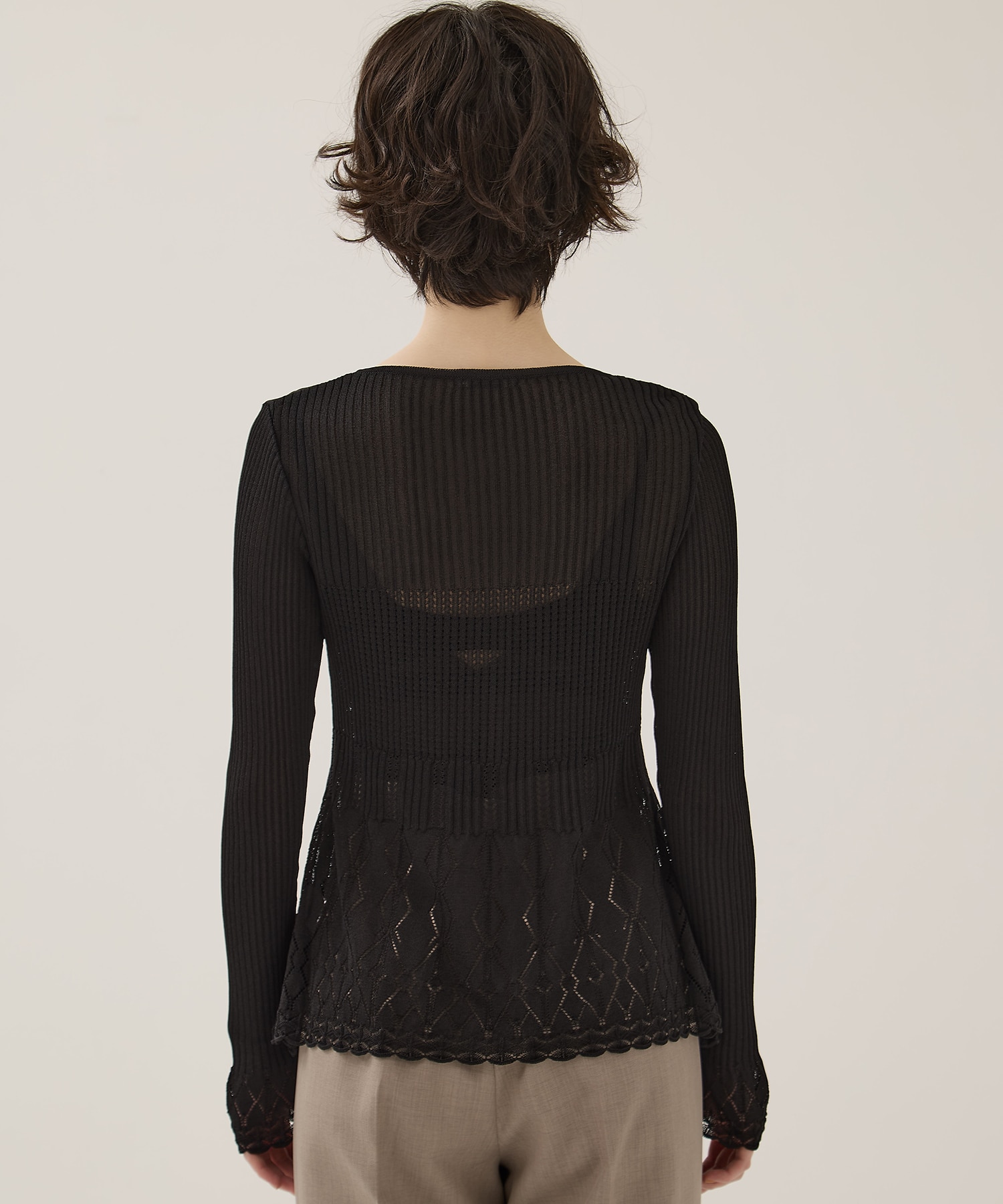 Lace Knit Cardigan EMILY ODA