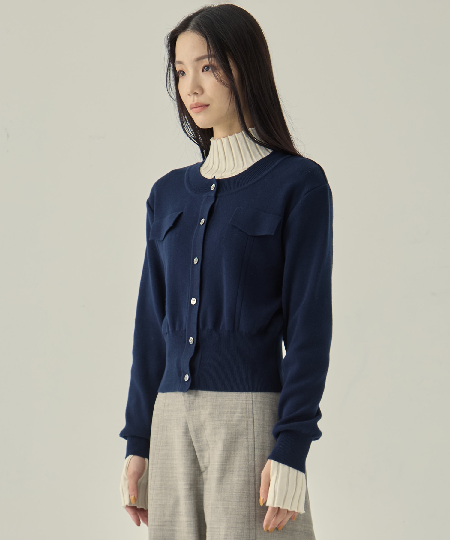 POCKET KNIT CARDIGAN STUDIOUS