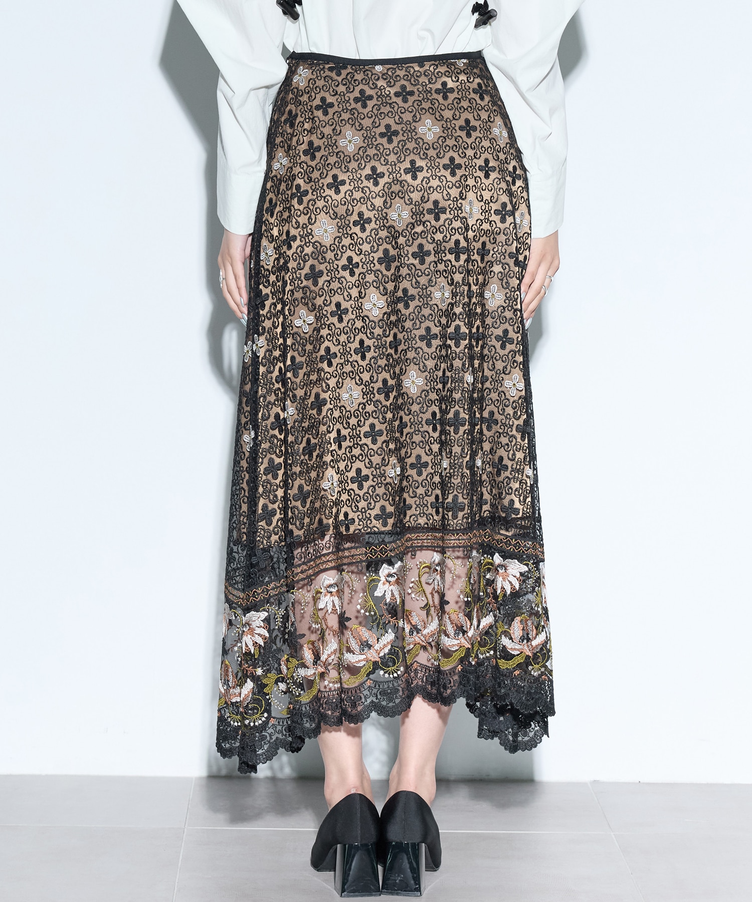 Everlasting embroidery lace skirt MURRAL