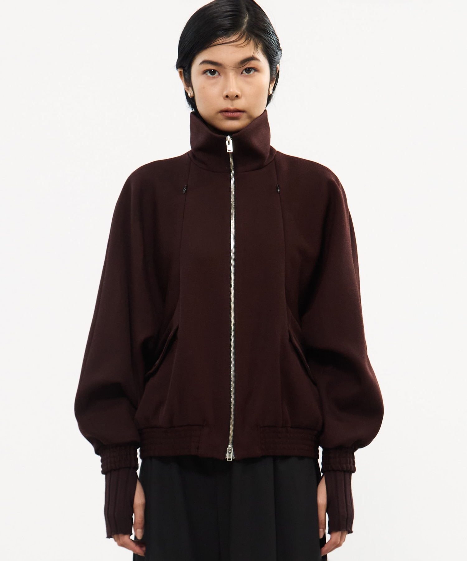 CAVARLY TWILL ZIP BLOUSON CINOH