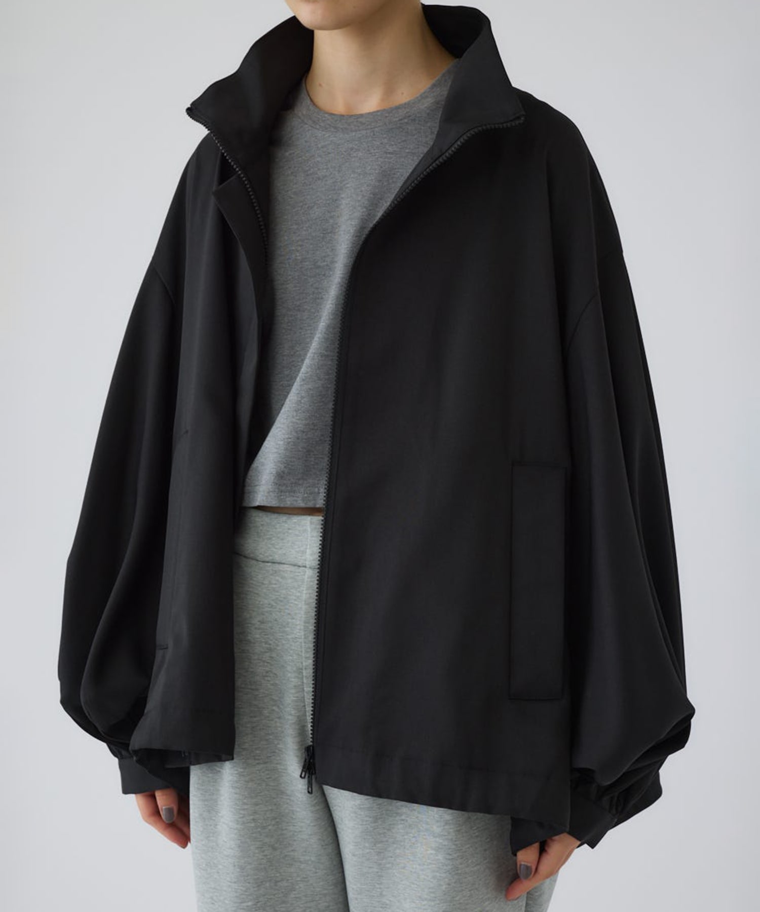 Stand collar tuck sleeve BZ RIM.ARK