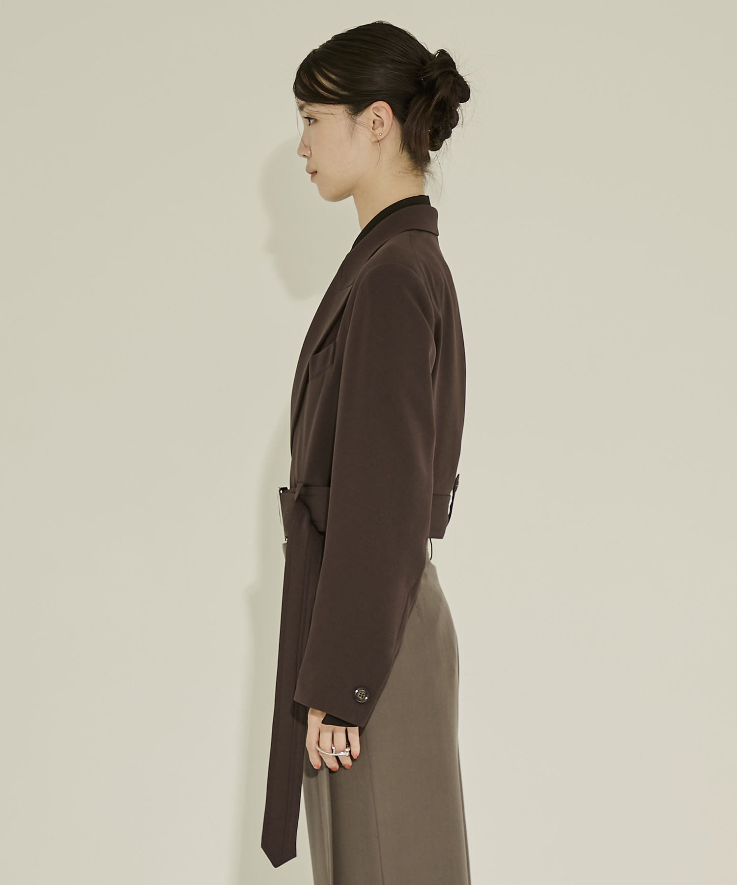 Cropped Belt JKT UJOH
