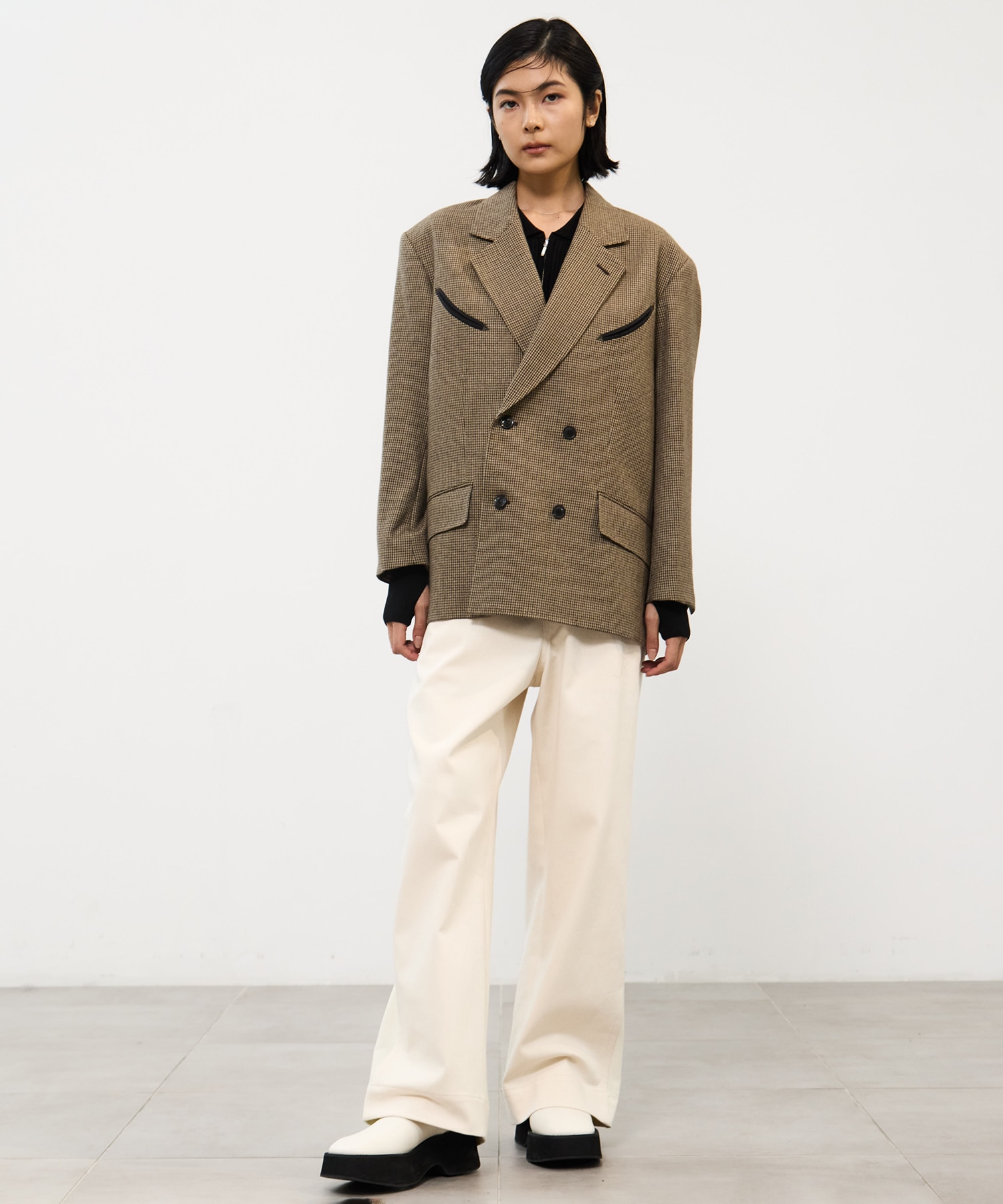 Wool check jacket TOGA