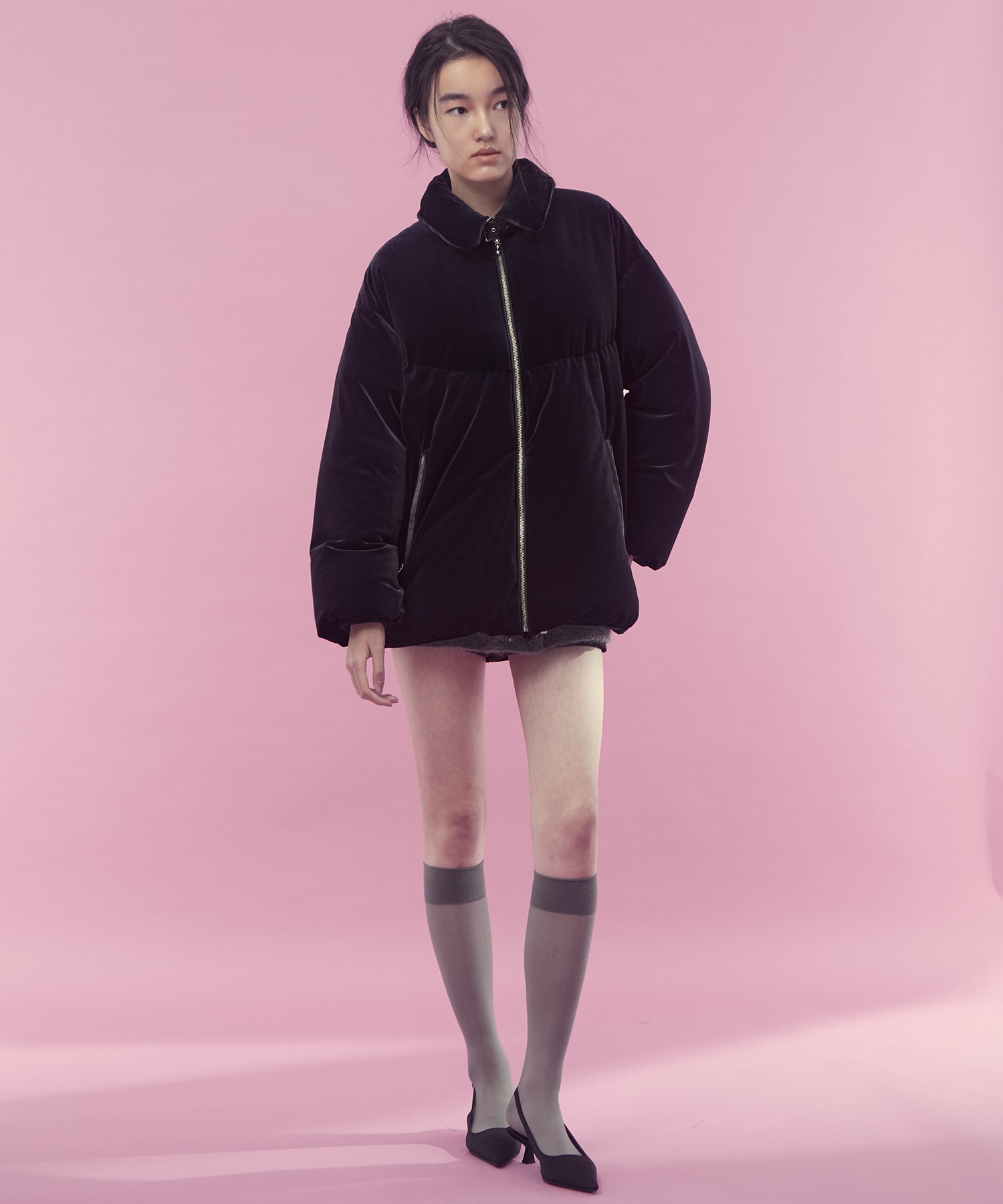 Velour down coat FETICO