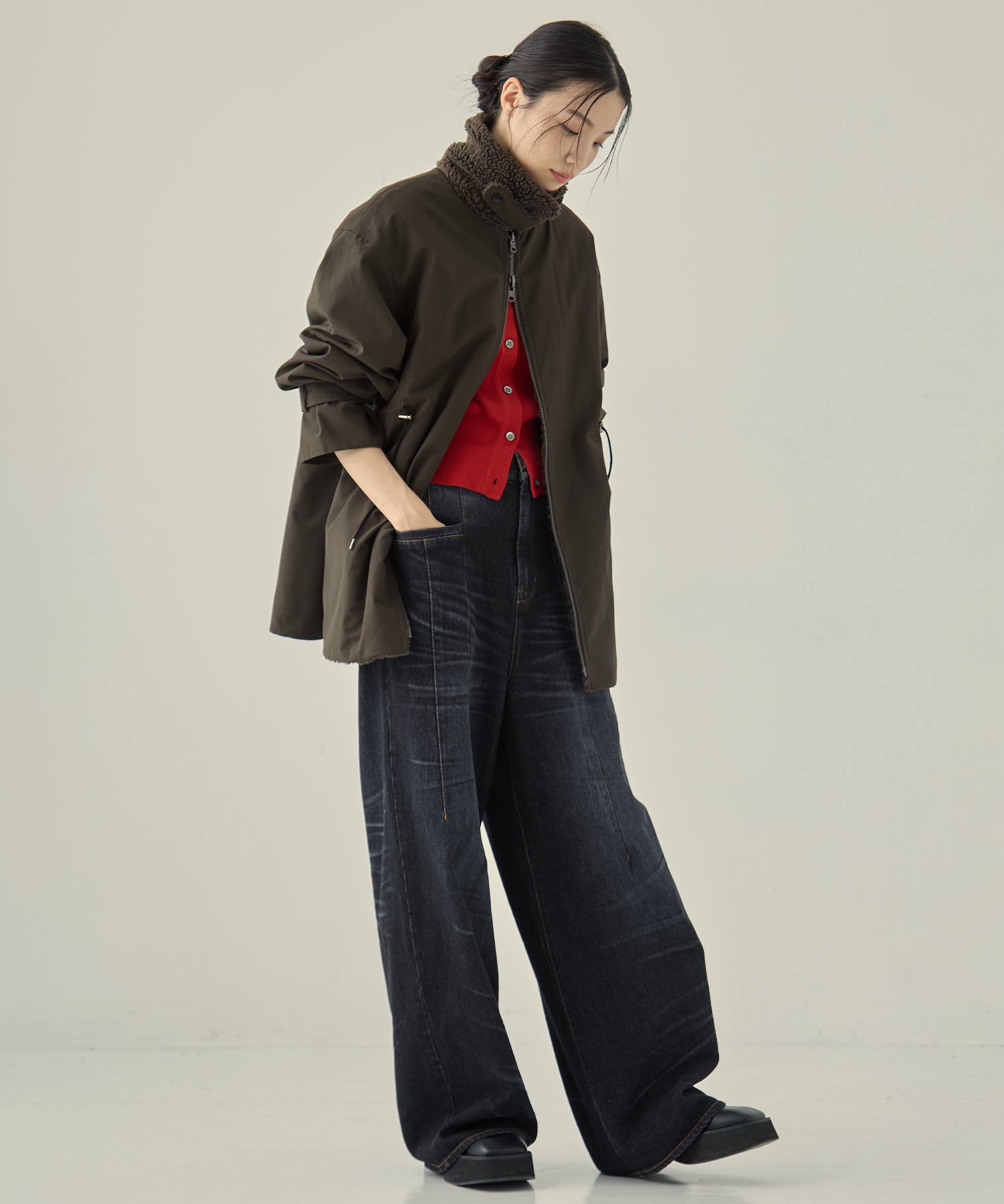 別注リサイクルシェルタフタ×ボア VACHEMENT