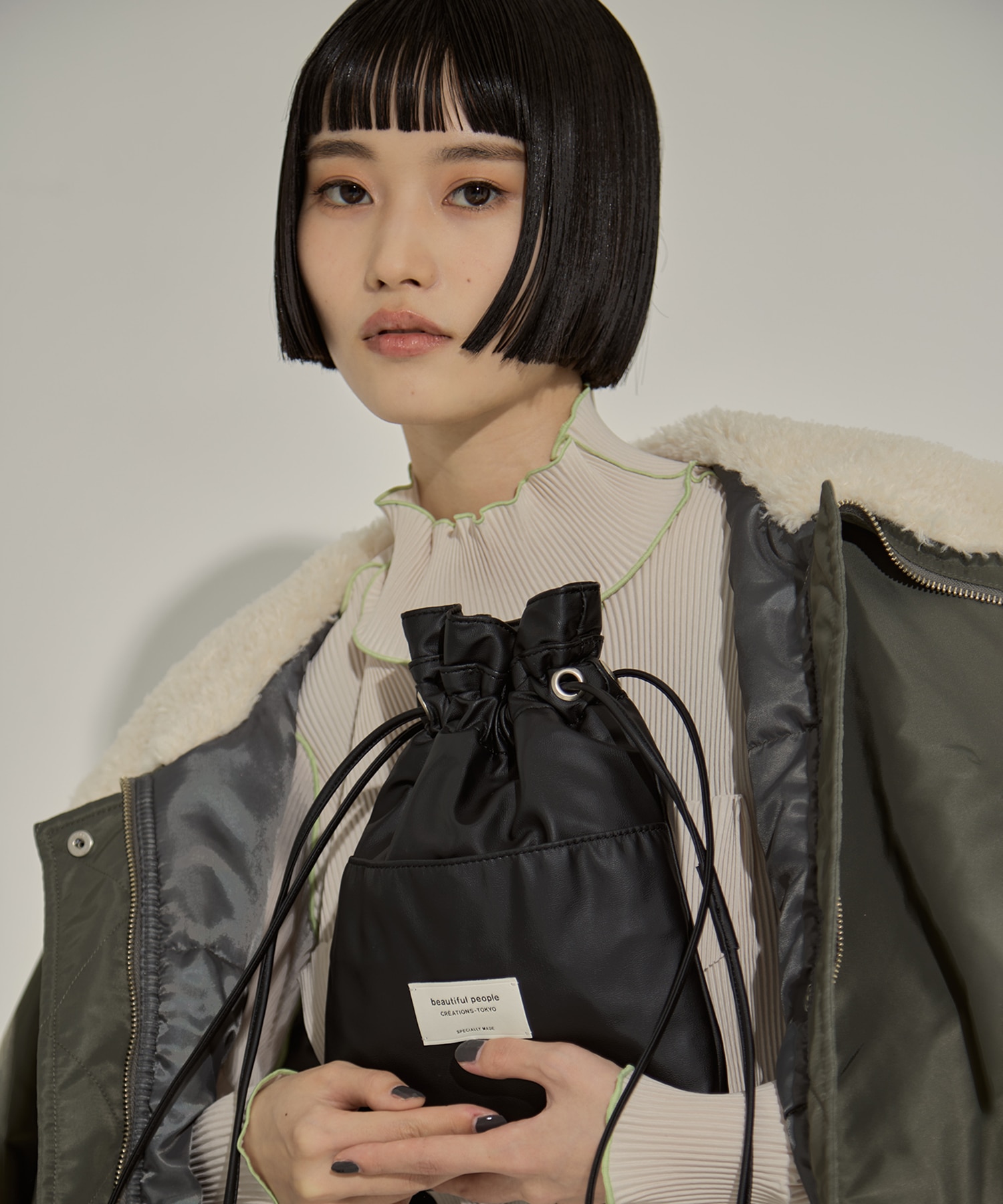 別注2wayショルダー巾着バッグ beautiful people