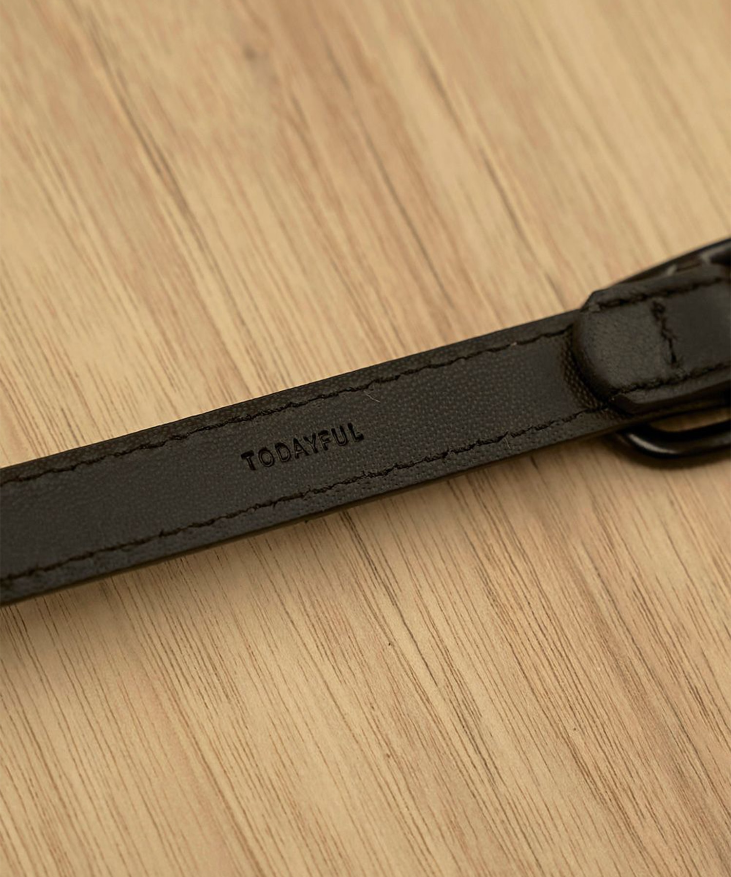 Narrow Leather Belt TODAYFUL