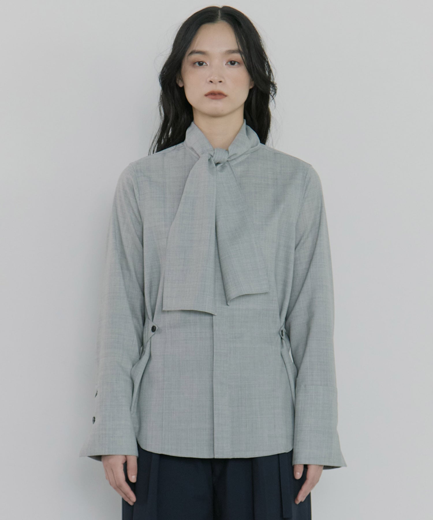 Waist Tucked Wool Shirt STUDIOUS