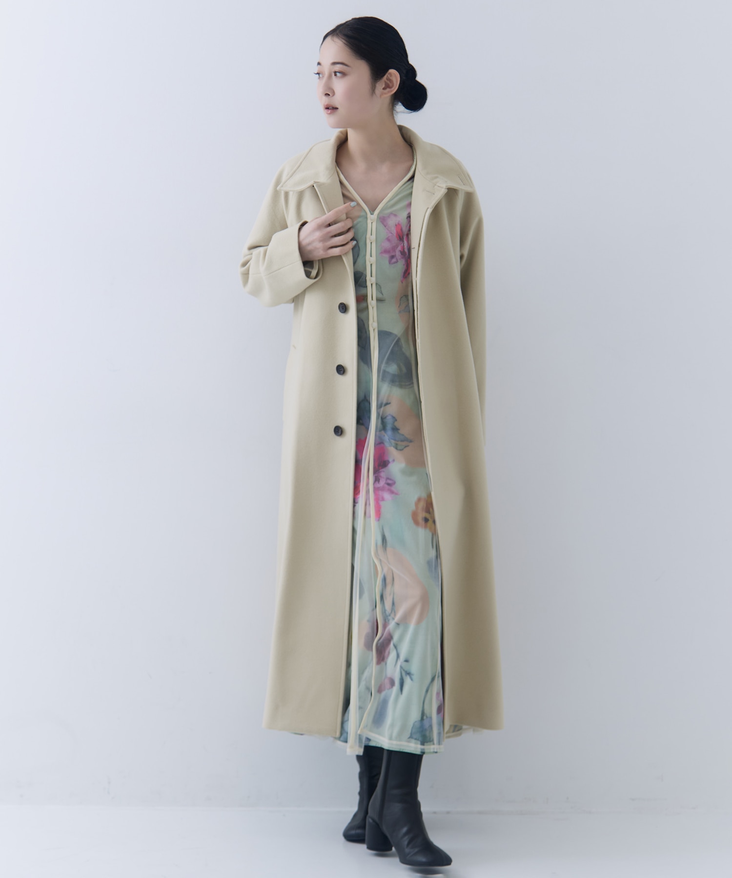 UND GRACE CHIFFON VEIL DRESS AMERI