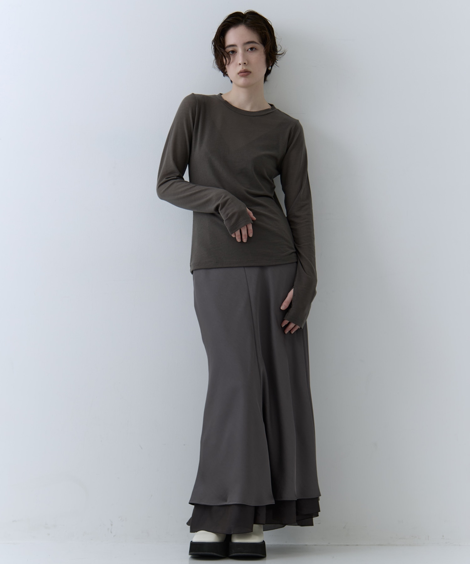 3way Camisole & Cashmere Long T STUDIOUS