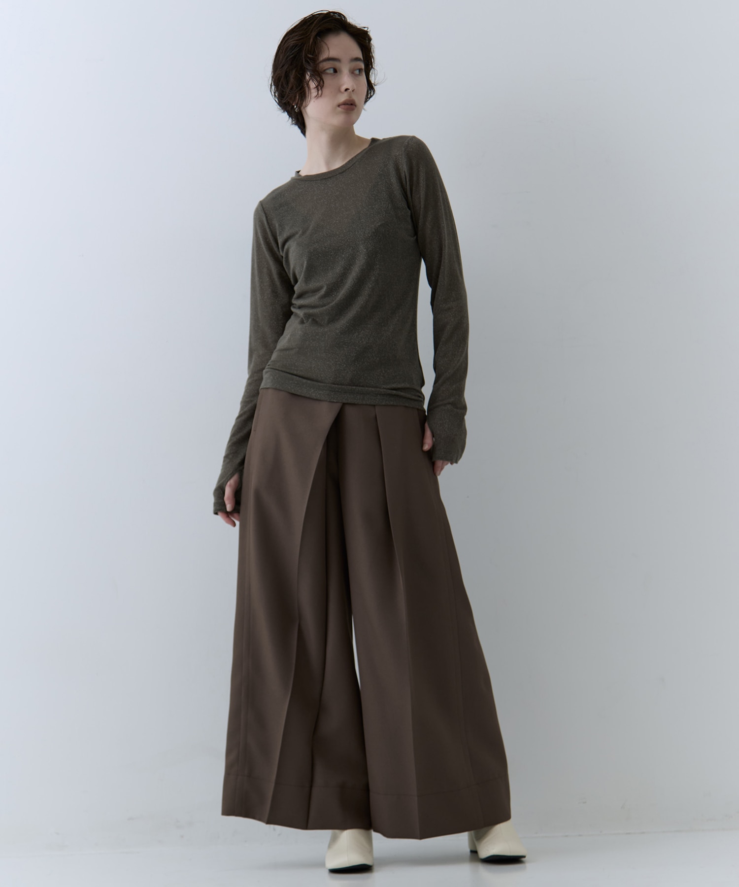 3way Camisole & Cashmere Long T STUDIOUS