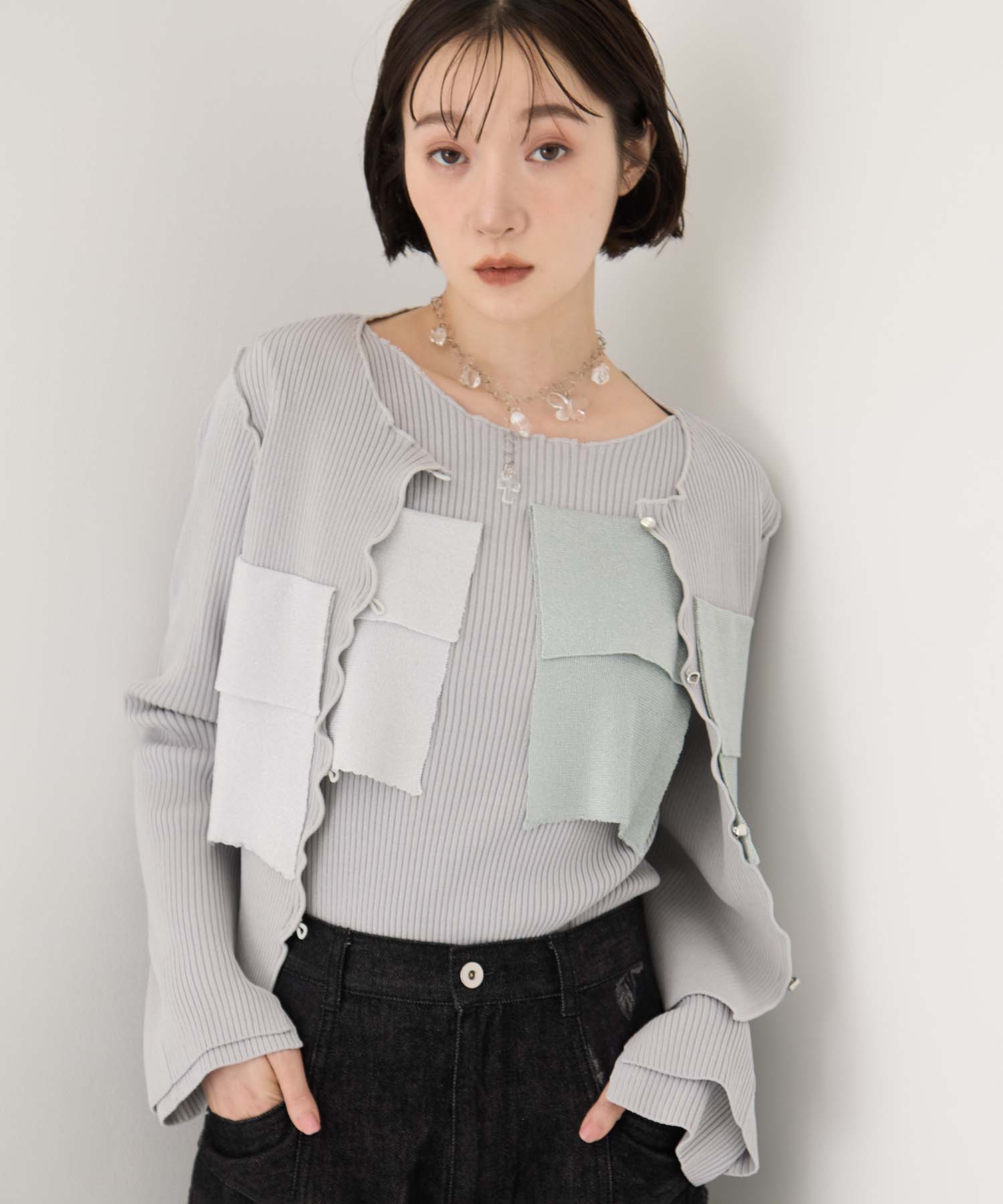 別注CREW NECK RIB KNIT kotohayokozawa