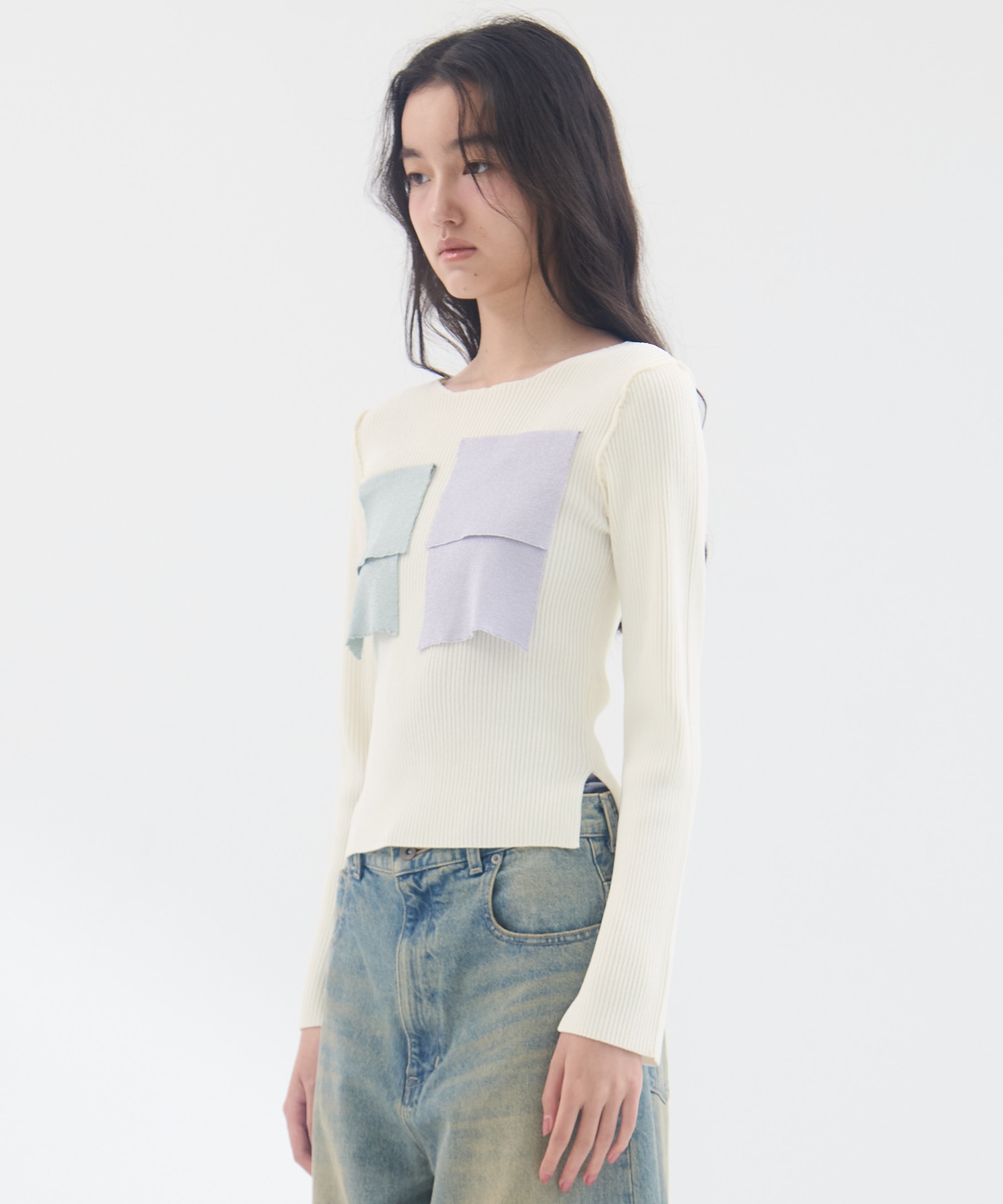 別注CREW NECK RIB KNIT kotohayokozawa