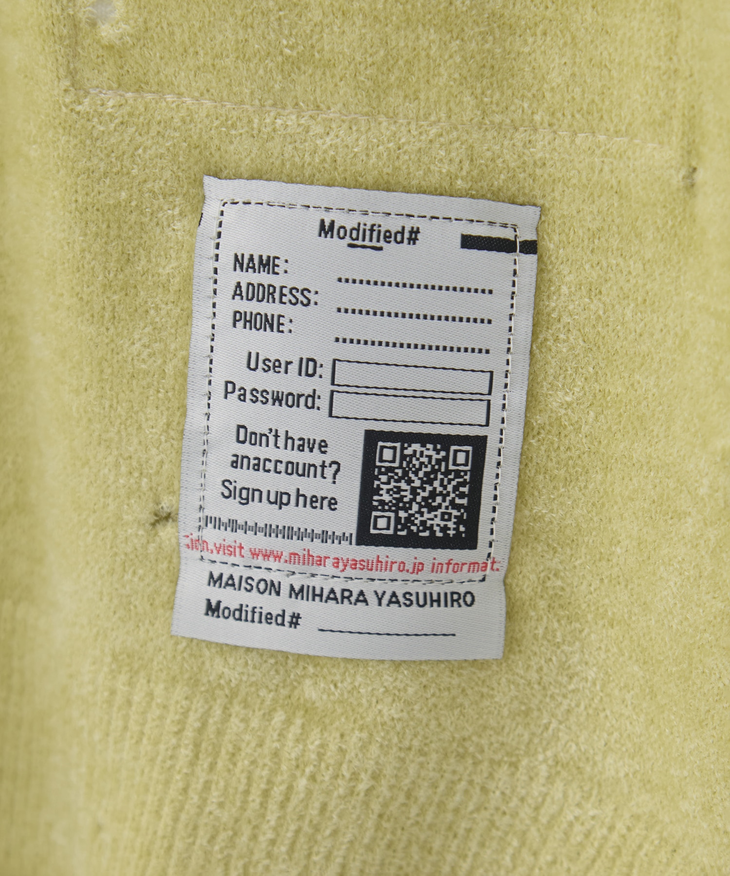 DISTRESSED KNIT PULLOVER Maison MIHARA YASUHIRO