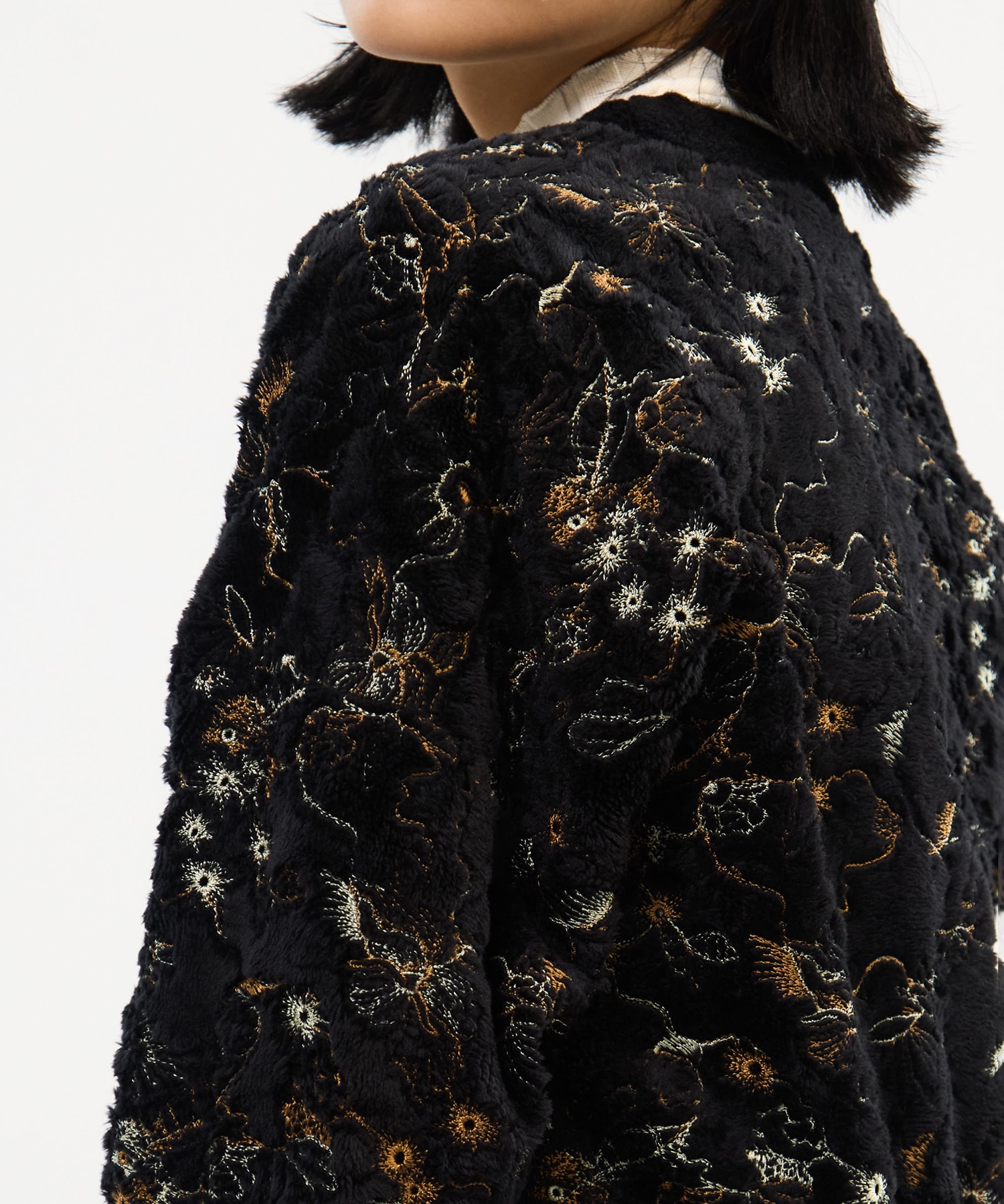 Camouflage embroidered knit cardigan MURRAL