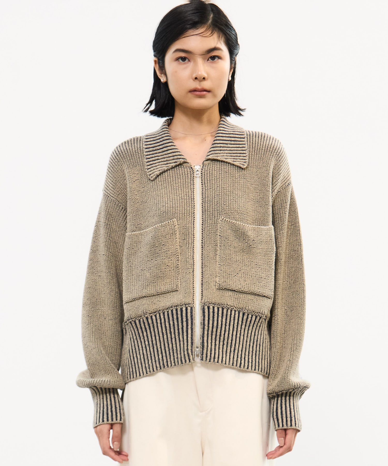 別注 ZIP CROPPED TOPS WRAPINKNOT