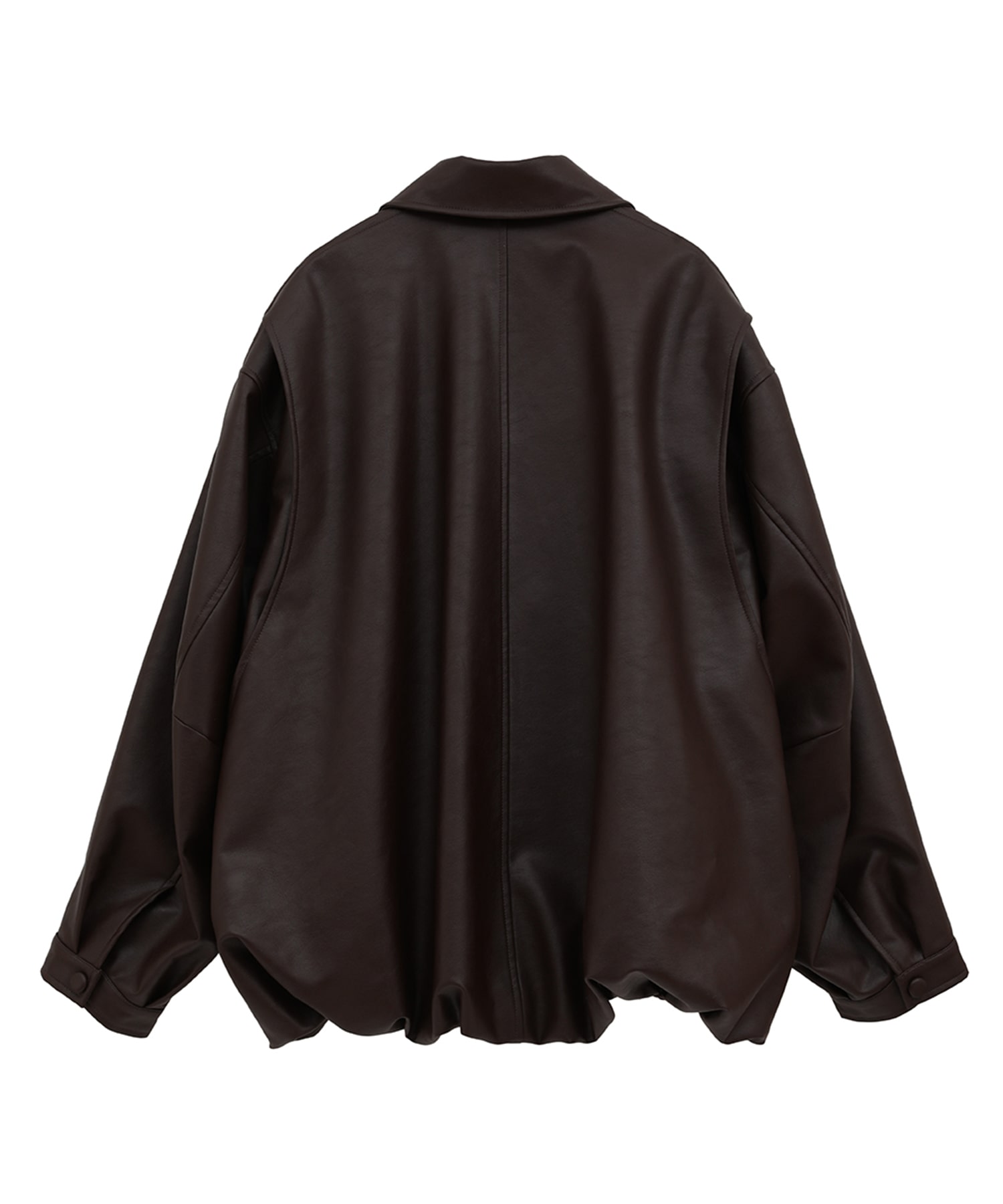 FAKE LEATHER BALLOON JACKET CLANE