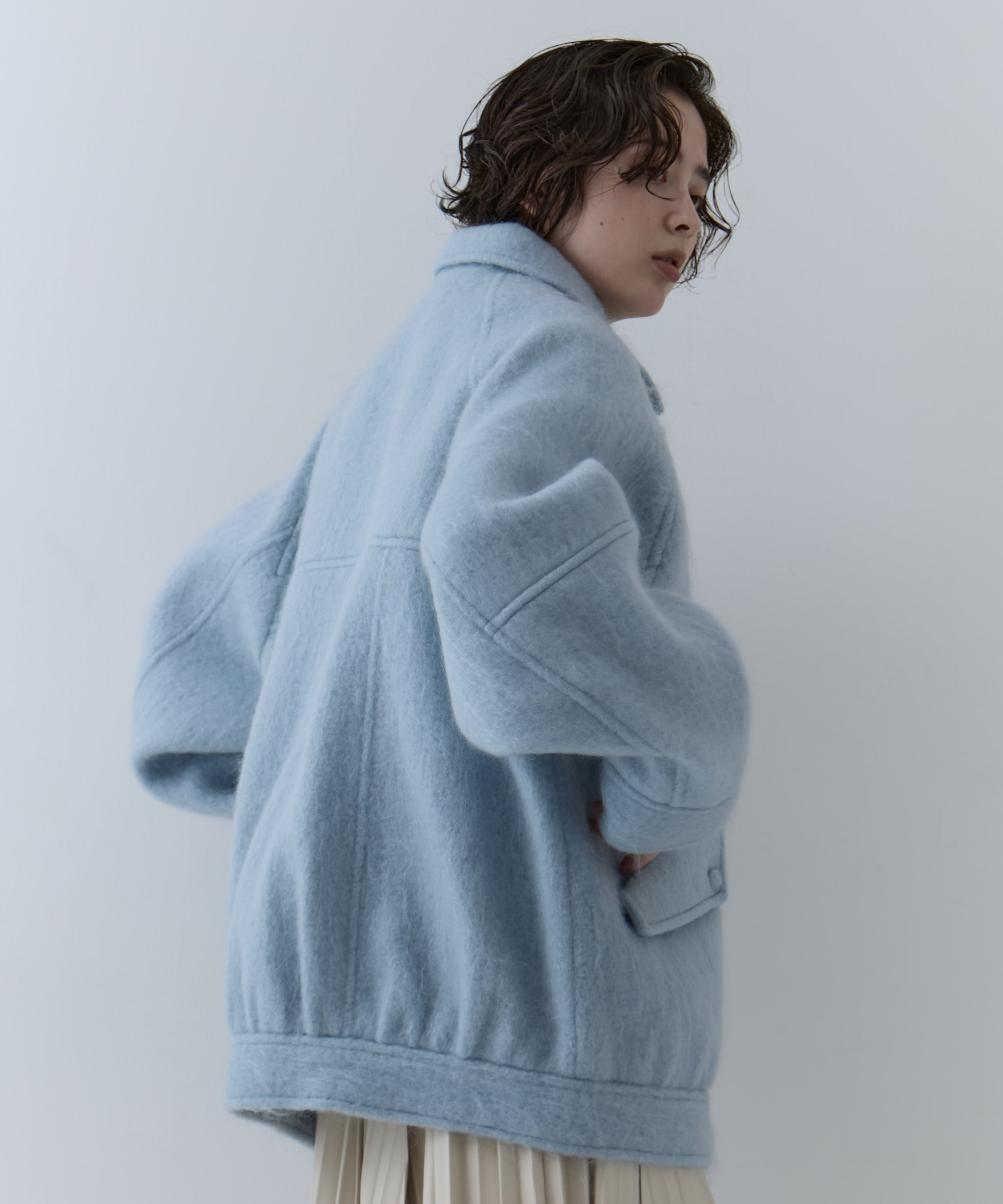 UND MOHAIR SHAGGY FLIGHT JACKET AMERI