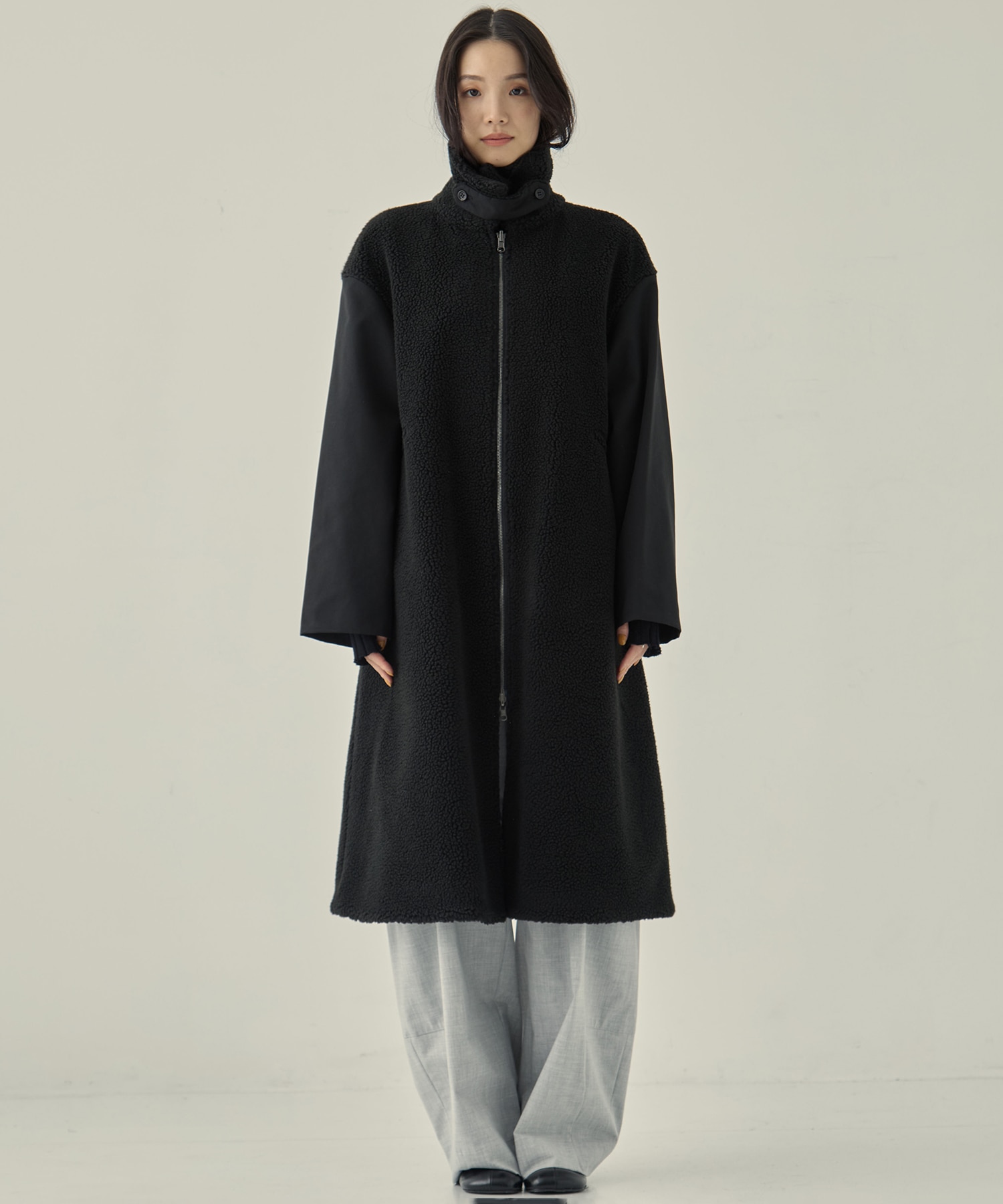 リサイクルシェルタフタ×ボア(ロング) VACHEMENT