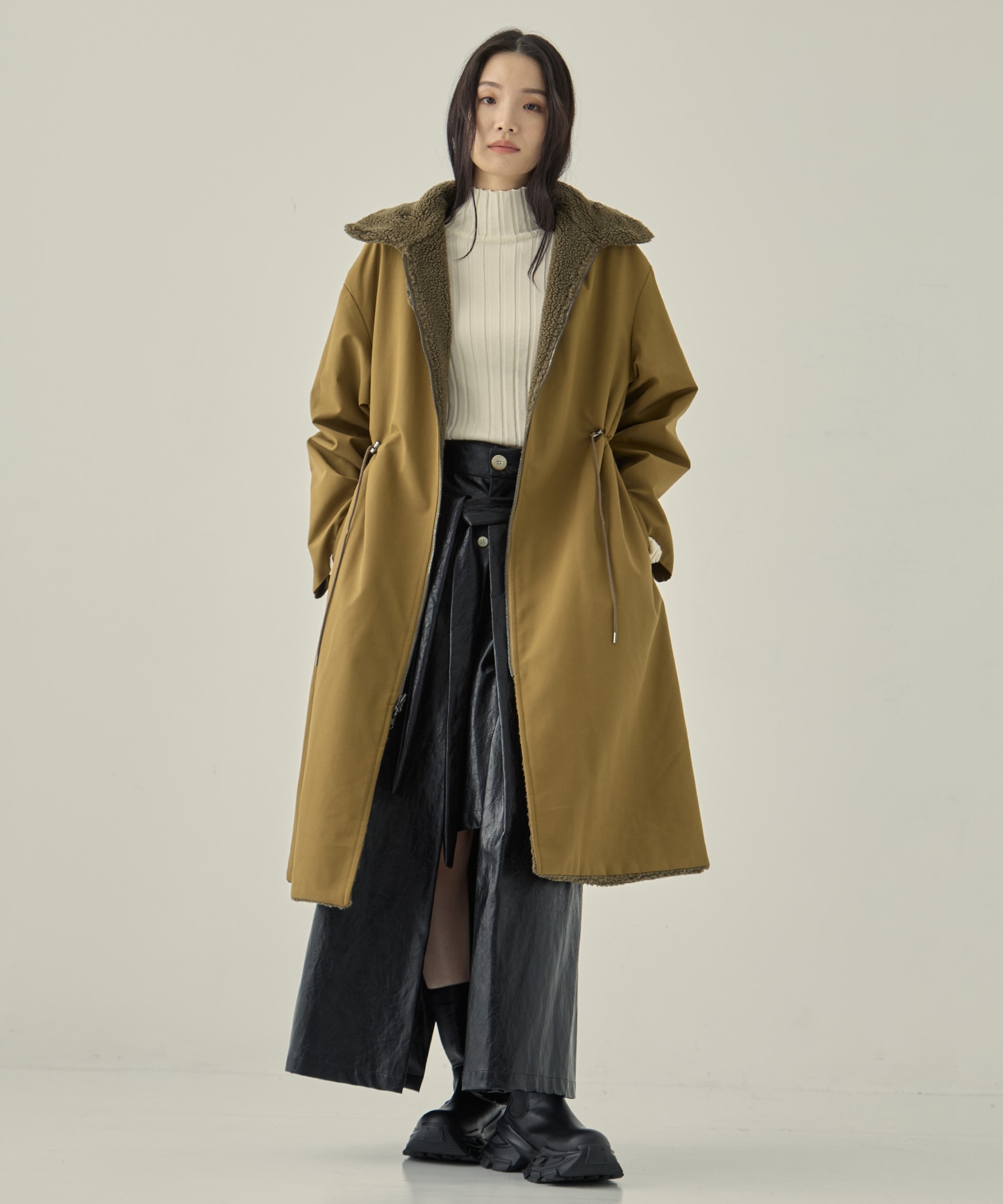 リサイクルシェルタフタ×ボア(ロング) VACHEMENT