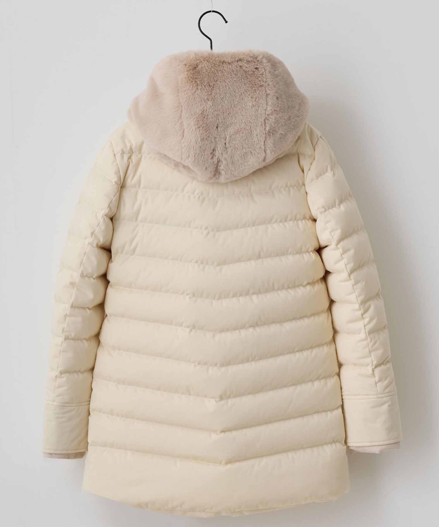 2way Fur Linen Hood Coat YOSOOU