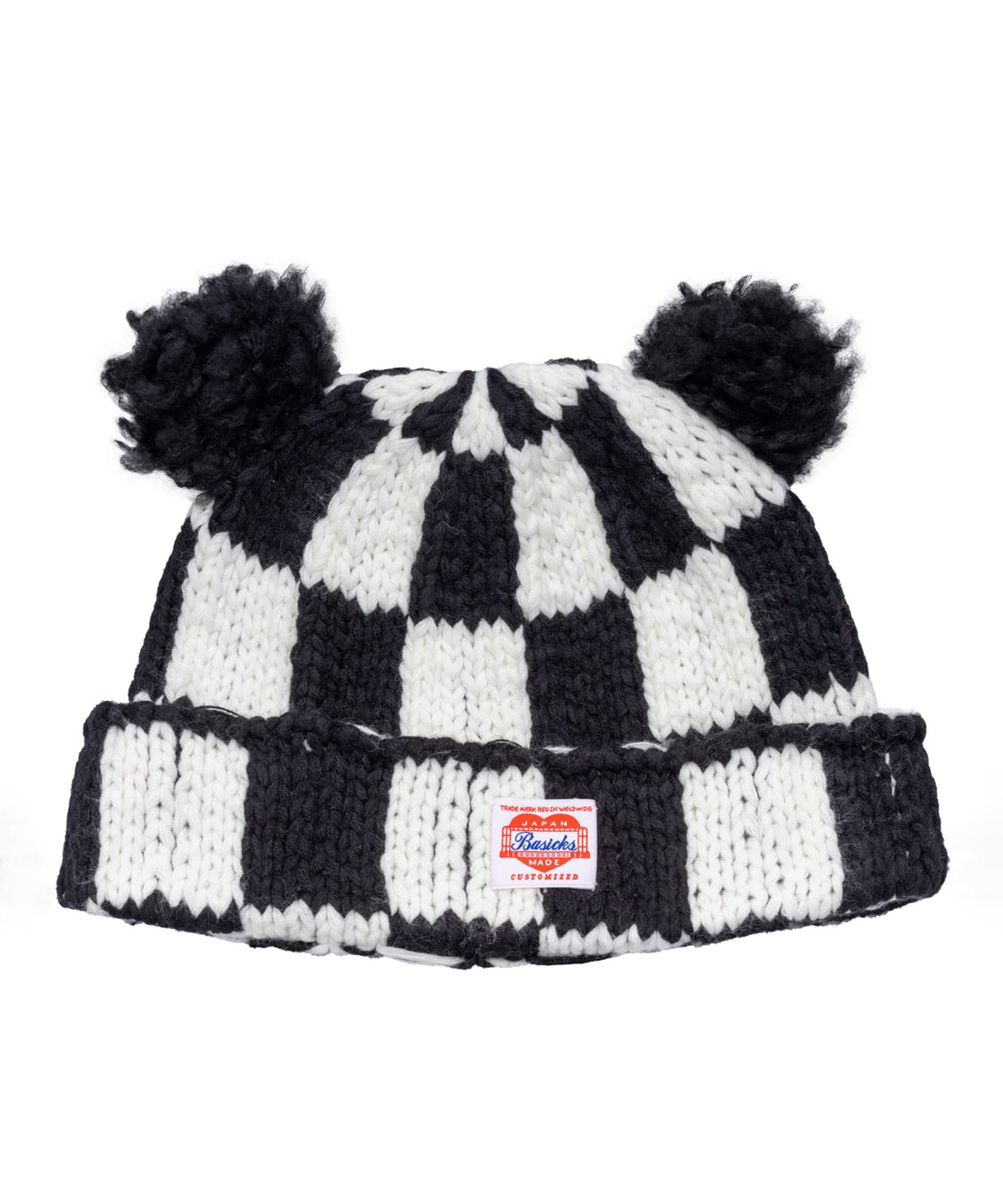 Checkered Flag Bear Beanie BASICKS
