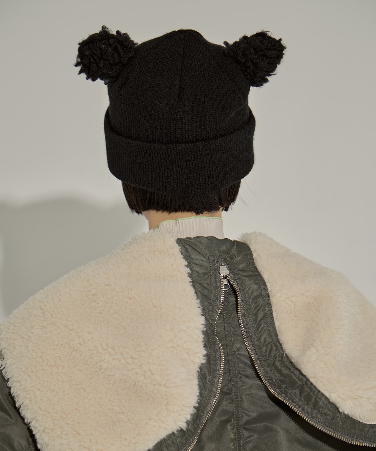 Bear ビーニー Basicks STUDIOUS 黒 Bear Beanie(S BLACK): BASICKS: WOMENS｜ STUDIOUS ONLINE公式通販サイト