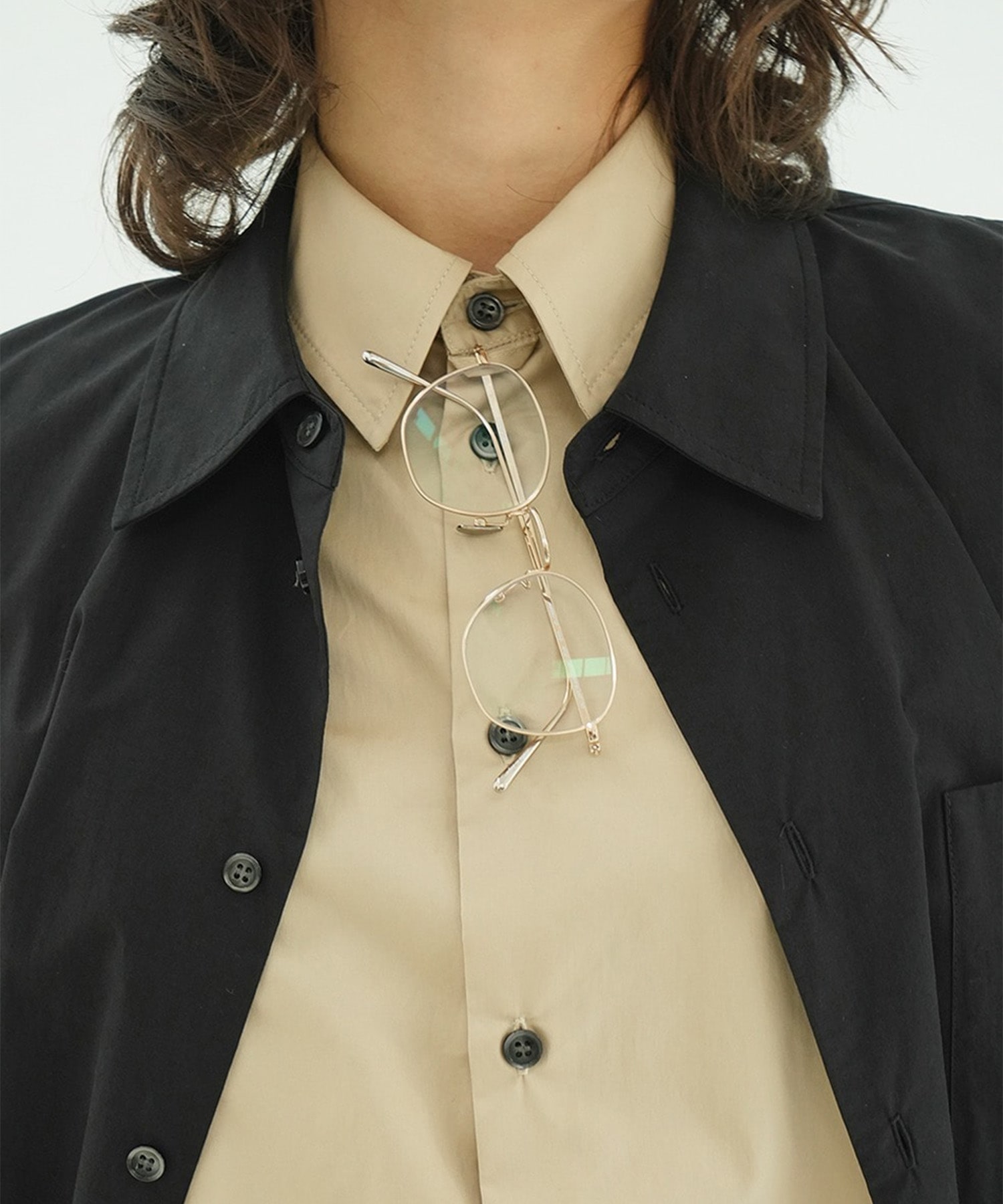 TWO TONE LAYERED SHIRTS CLANE