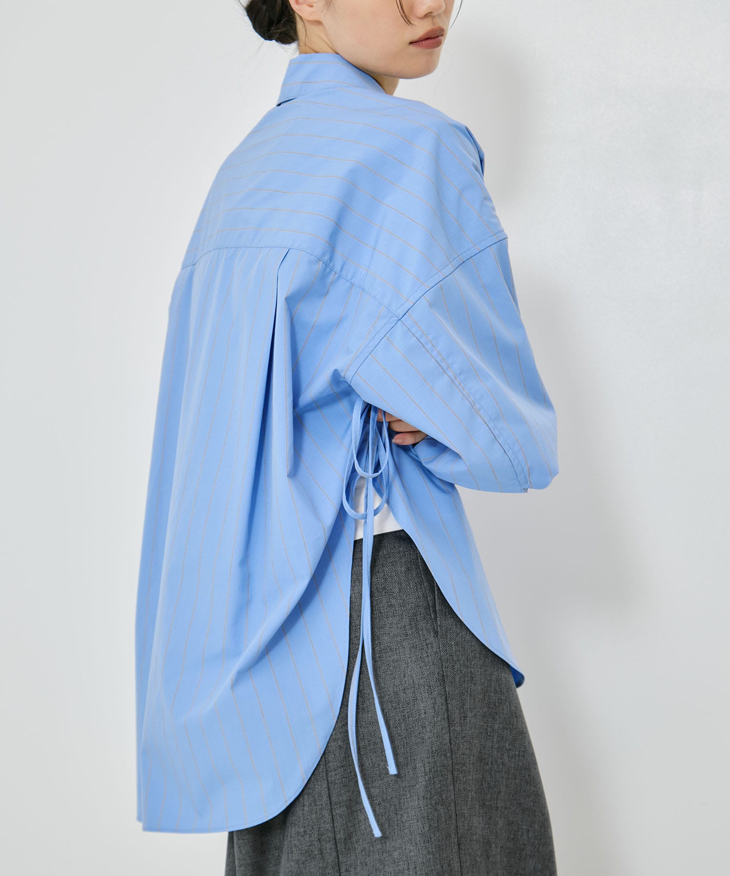 【新色】Wide Stripe 2way Shirt STUDIOUS