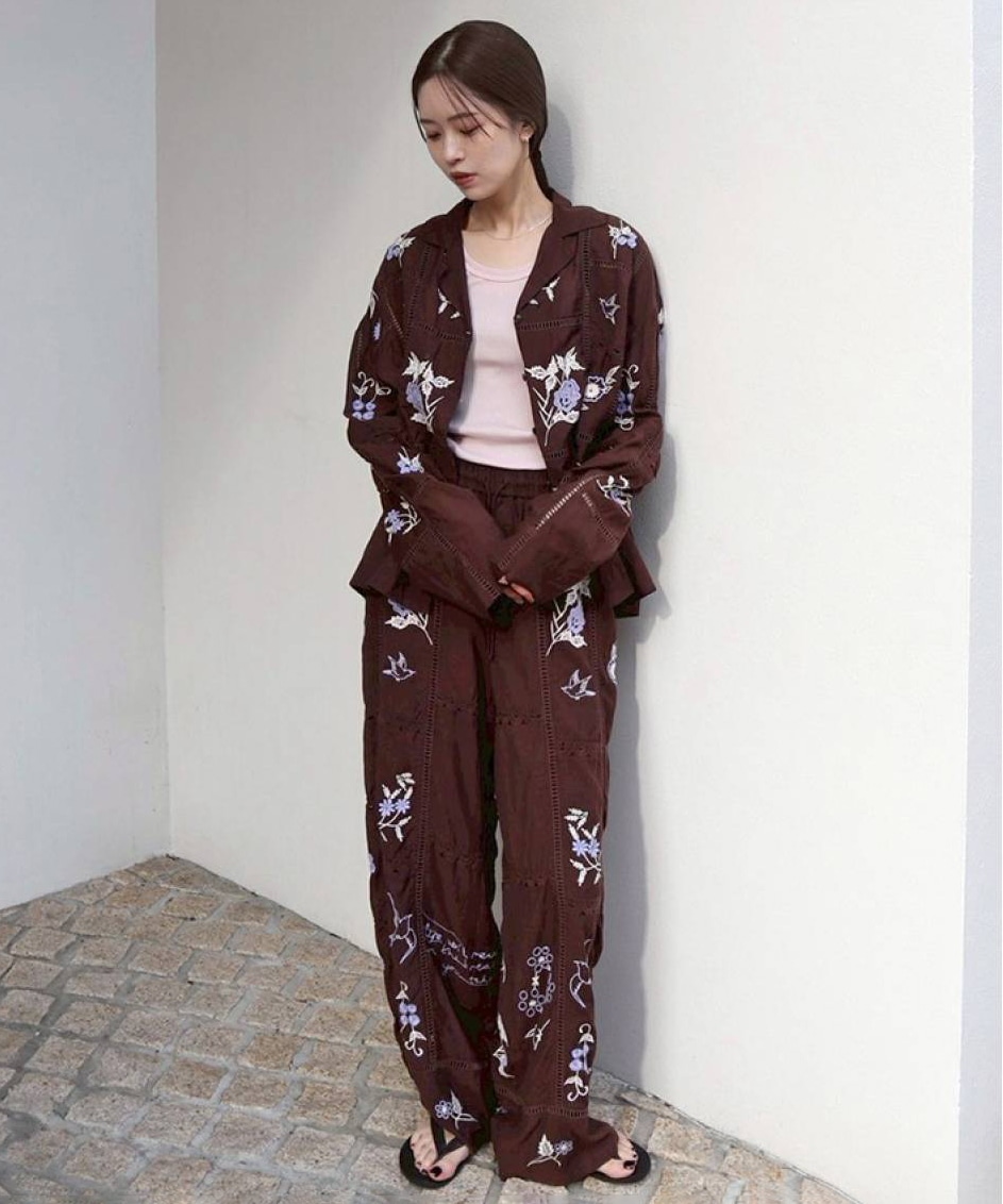 Embroidery Patchwork Shirts TODAYFUL