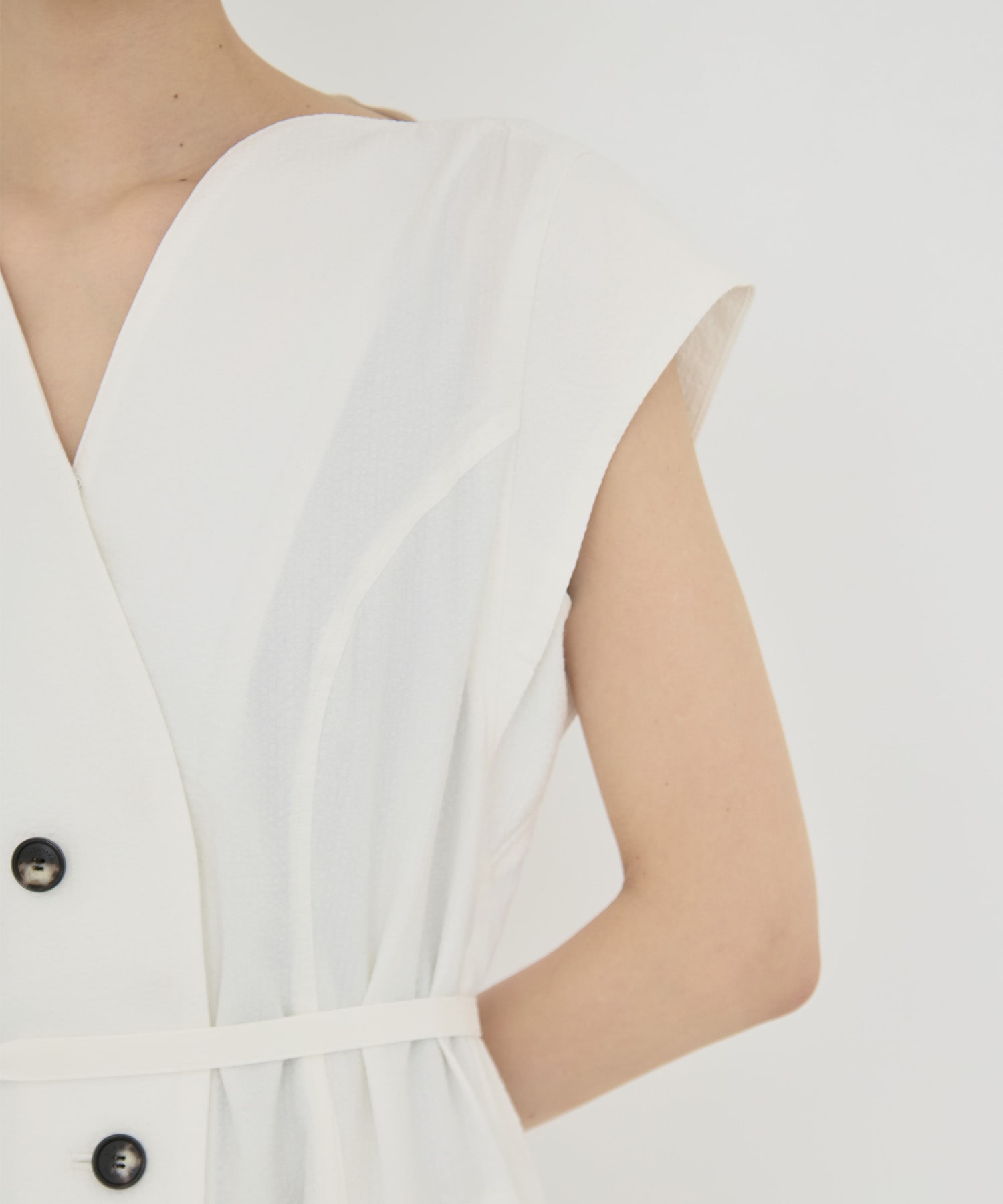 Sesilia asymmetry panel dress AKIRANAKA
