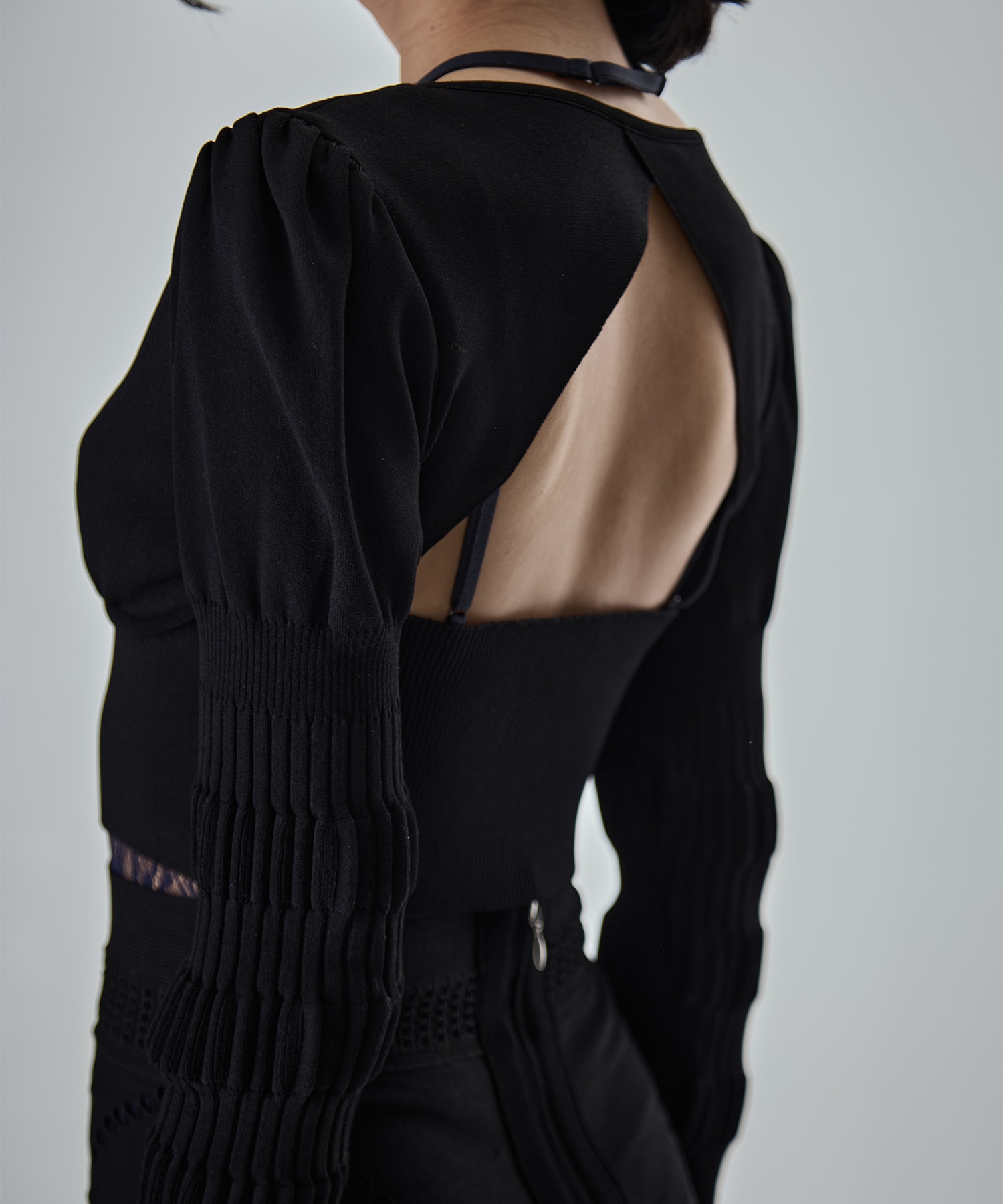 別注 STRIPE KNIT SHORT CARDIGAN FETICO