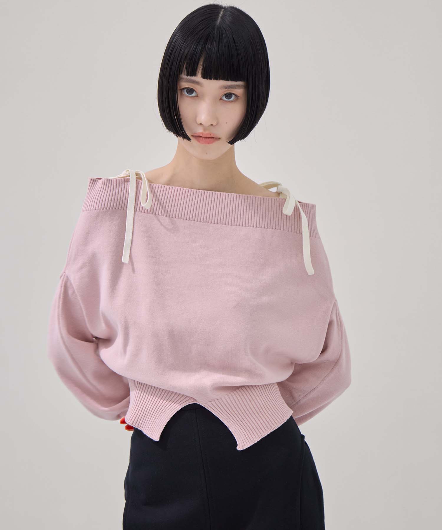 別注2WAY BORELO KNIT TOPS TAN