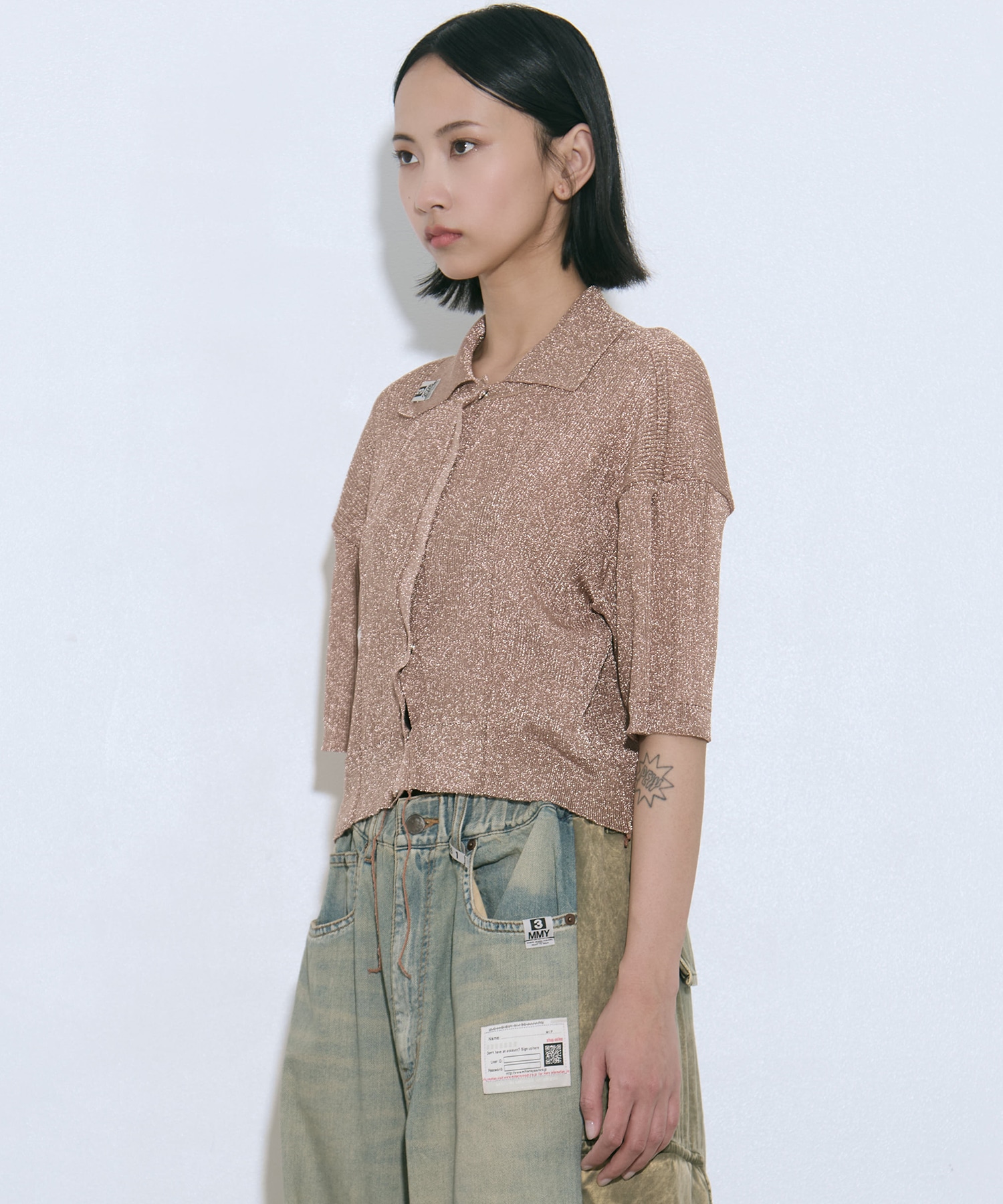 GLITTER KNIT INSIDE OUT CD Maison MIHARA YASUHIRO