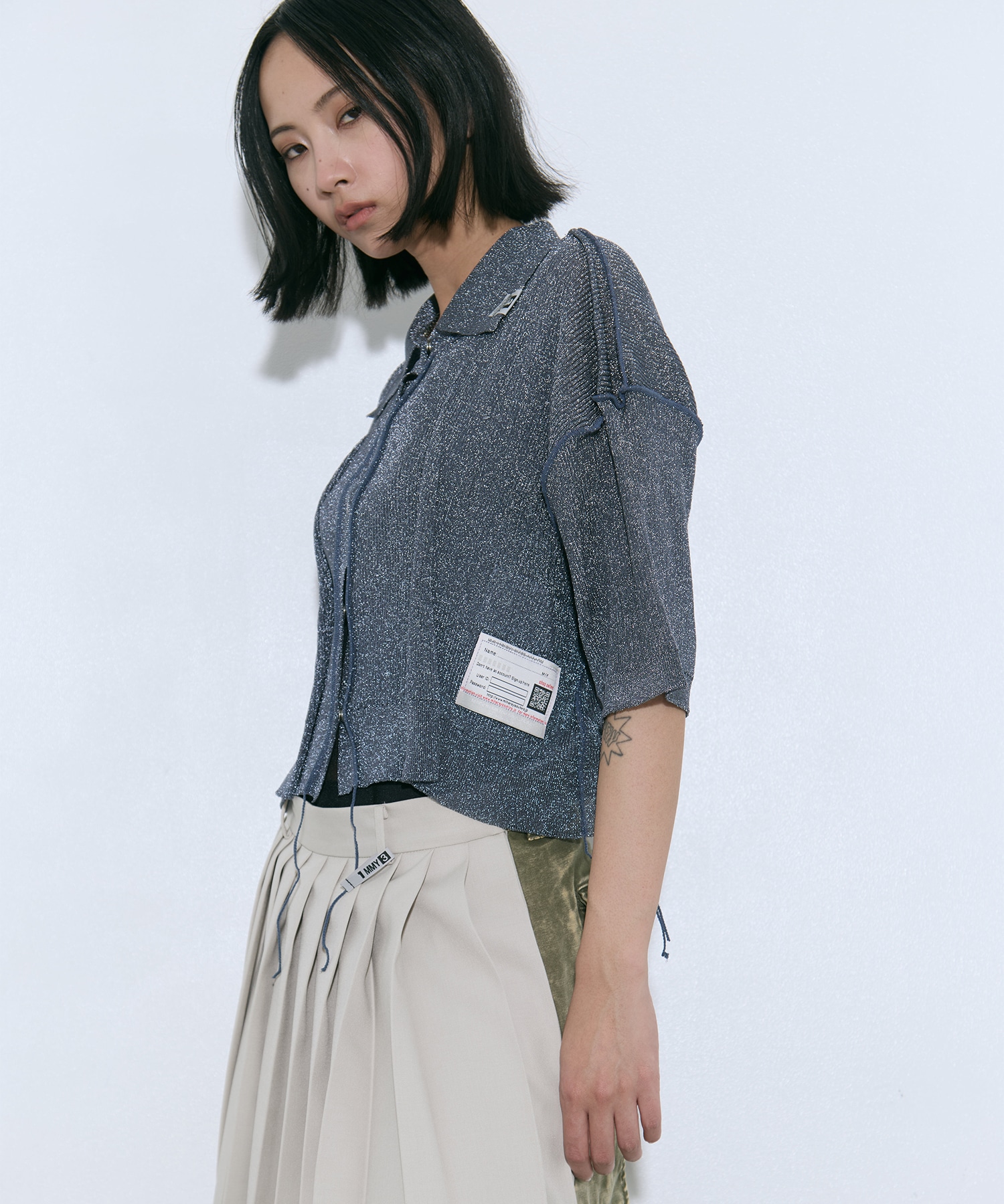 GLITTER KNIT INSIDE OUT CD Maison MIHARA YASUHIRO