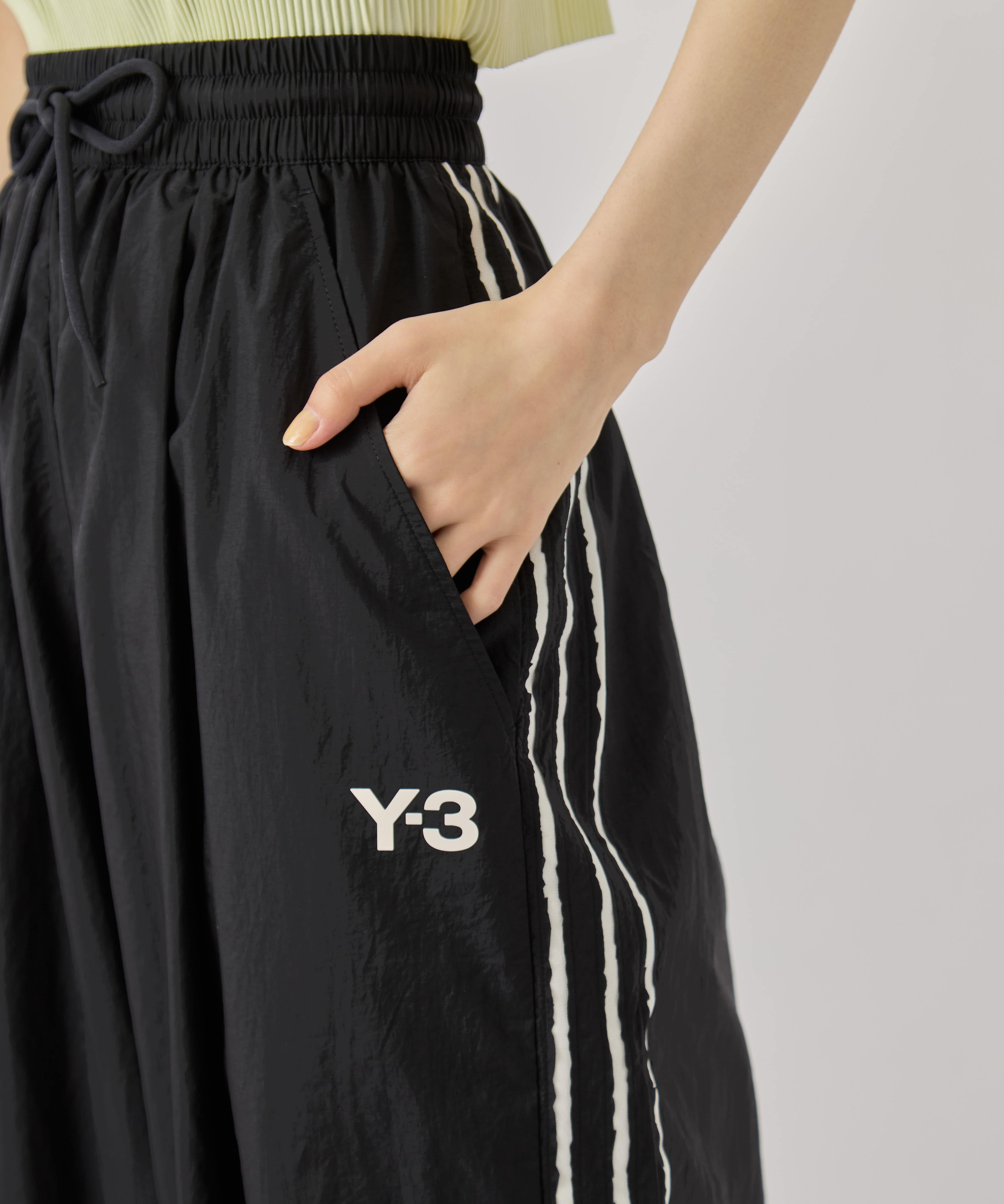 Y3-S26-0000-174/U_RE 3S WIDE PT BLACK(サイドラインワイドバル Y-3