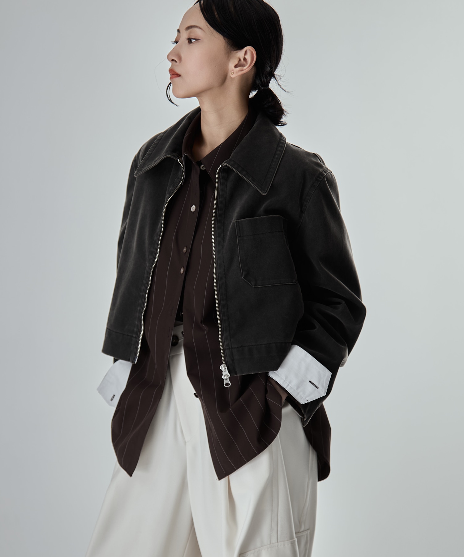 Suede Short Jacket STUDIOUS