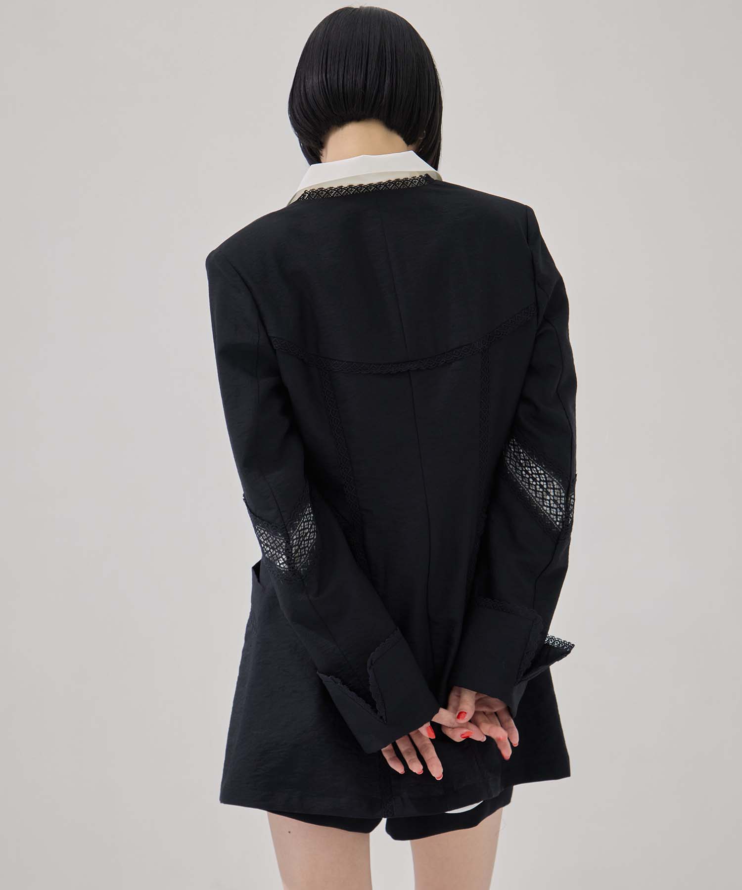 別注 LACE-PANELED JACKET FETICO
