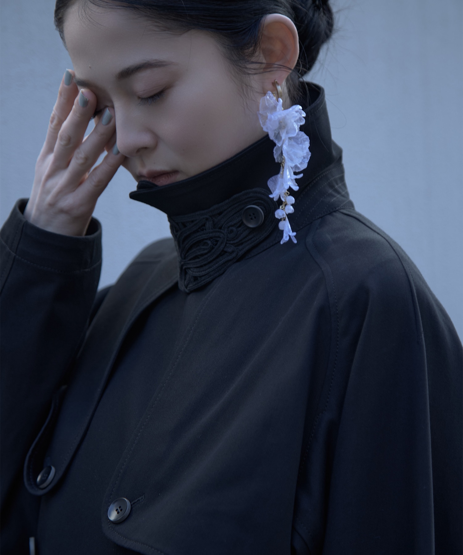 別注Cording Embroidery Detailed Trench Coat Mame Kurogouchi