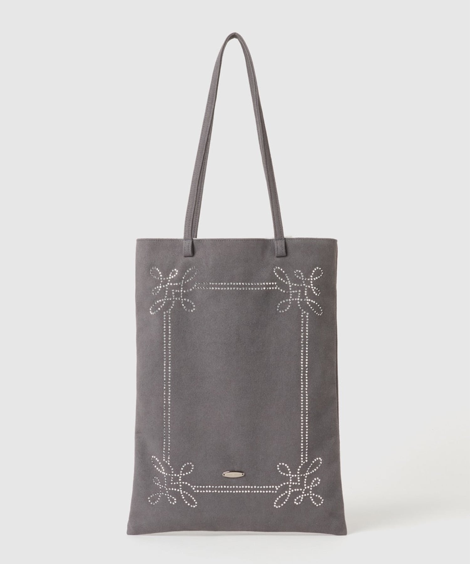 Rhinestone frame tote bag tanakadaisuke