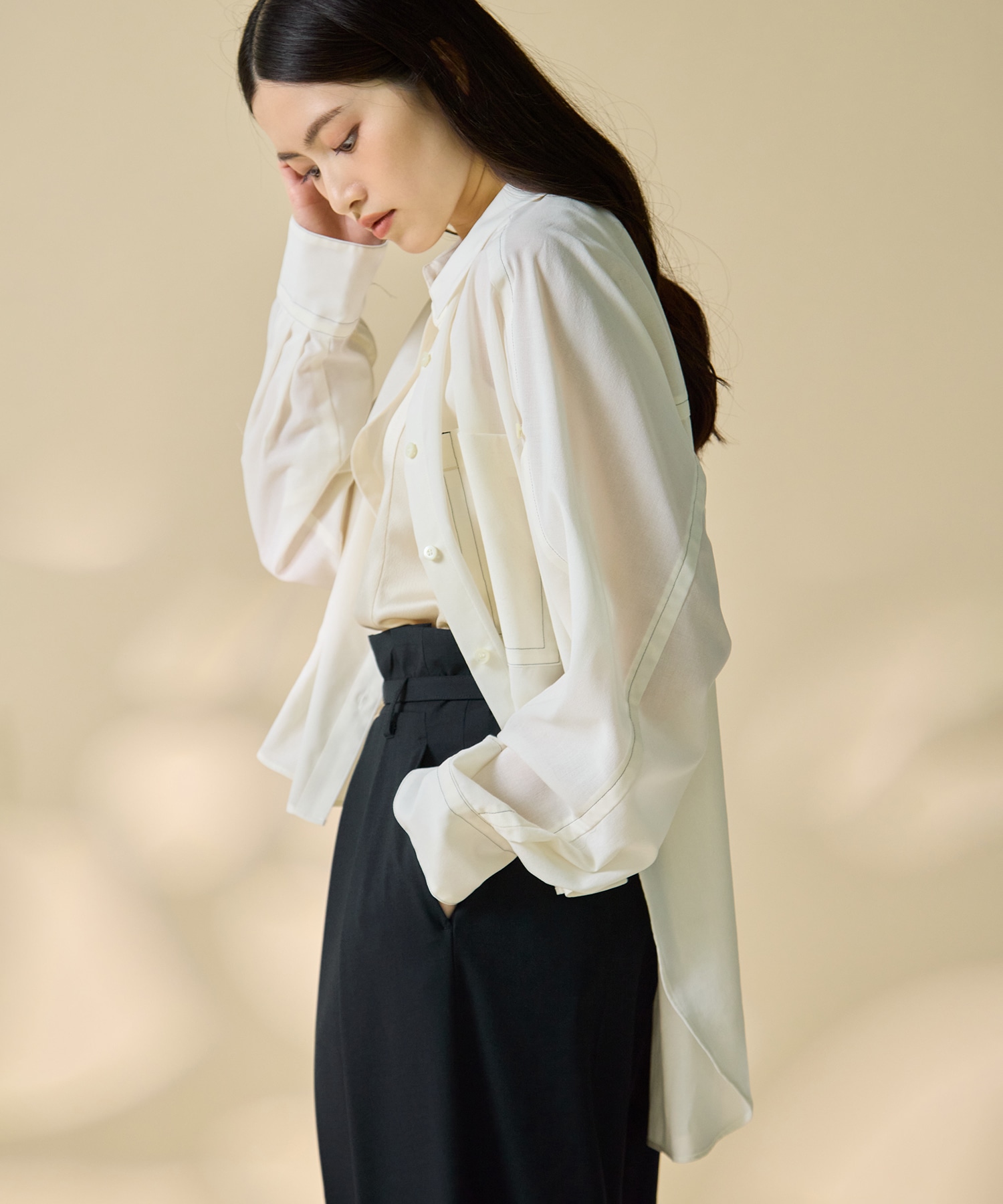 Matte Sheer Over Shirt STUDIOUS