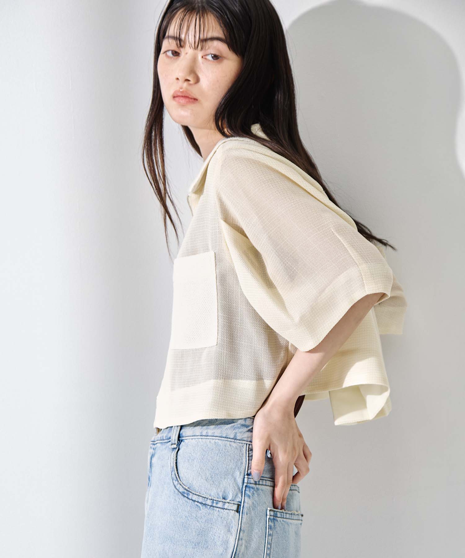 Washable Mesh Blouson 