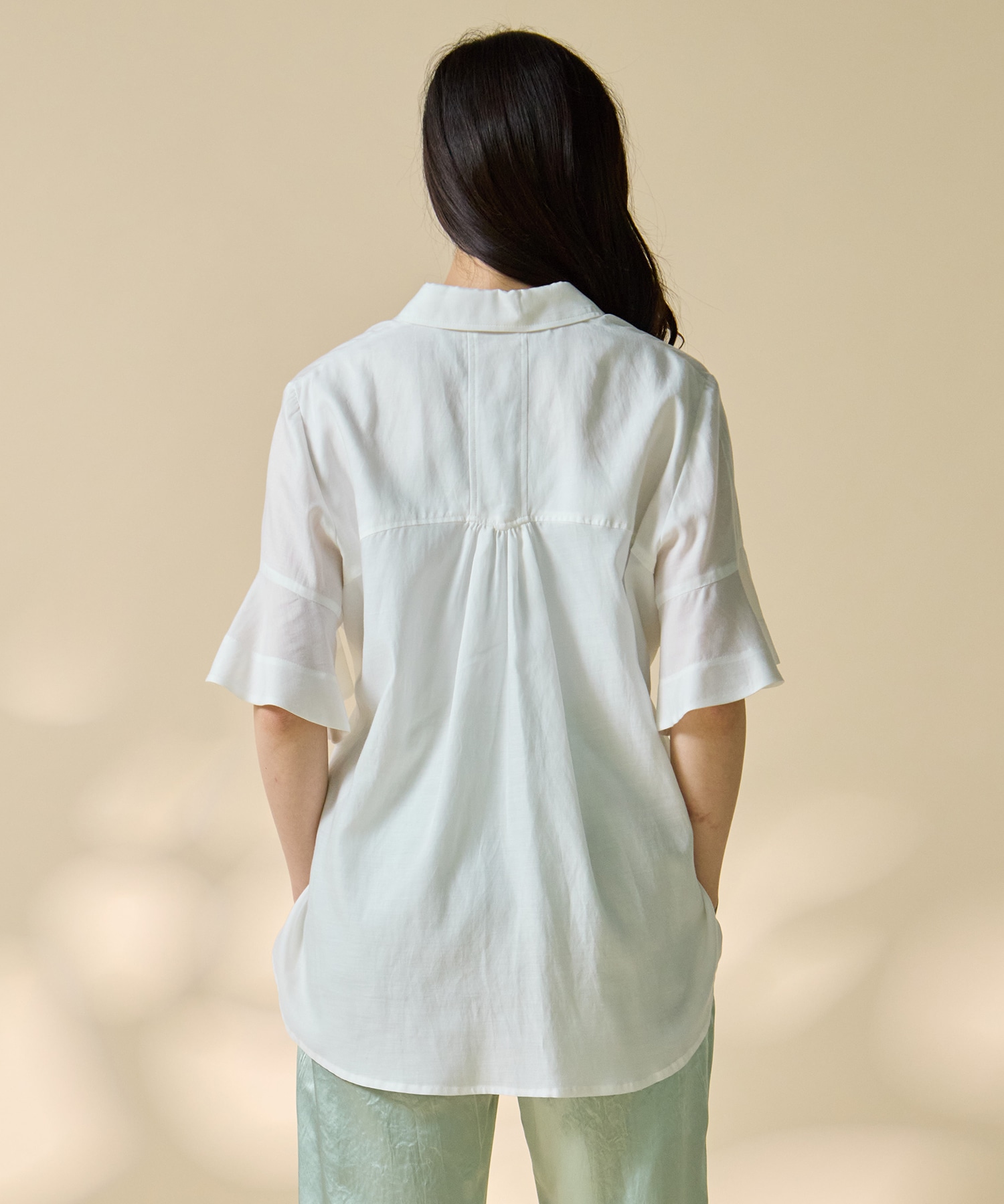 Hem Flare 2way Blouse STUDIOUS