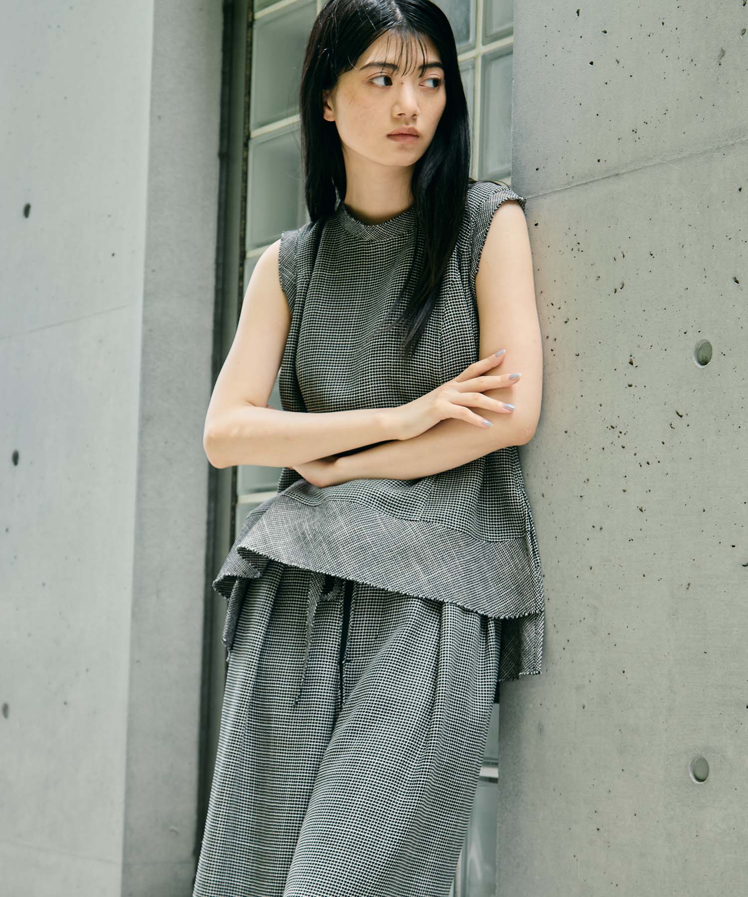 Sleeveless Washable Mesh Blouse 