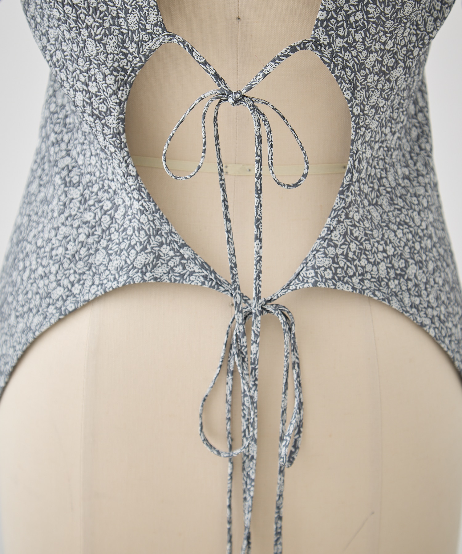 Floral Jacquard Open Back Top Mame Kurogouchi