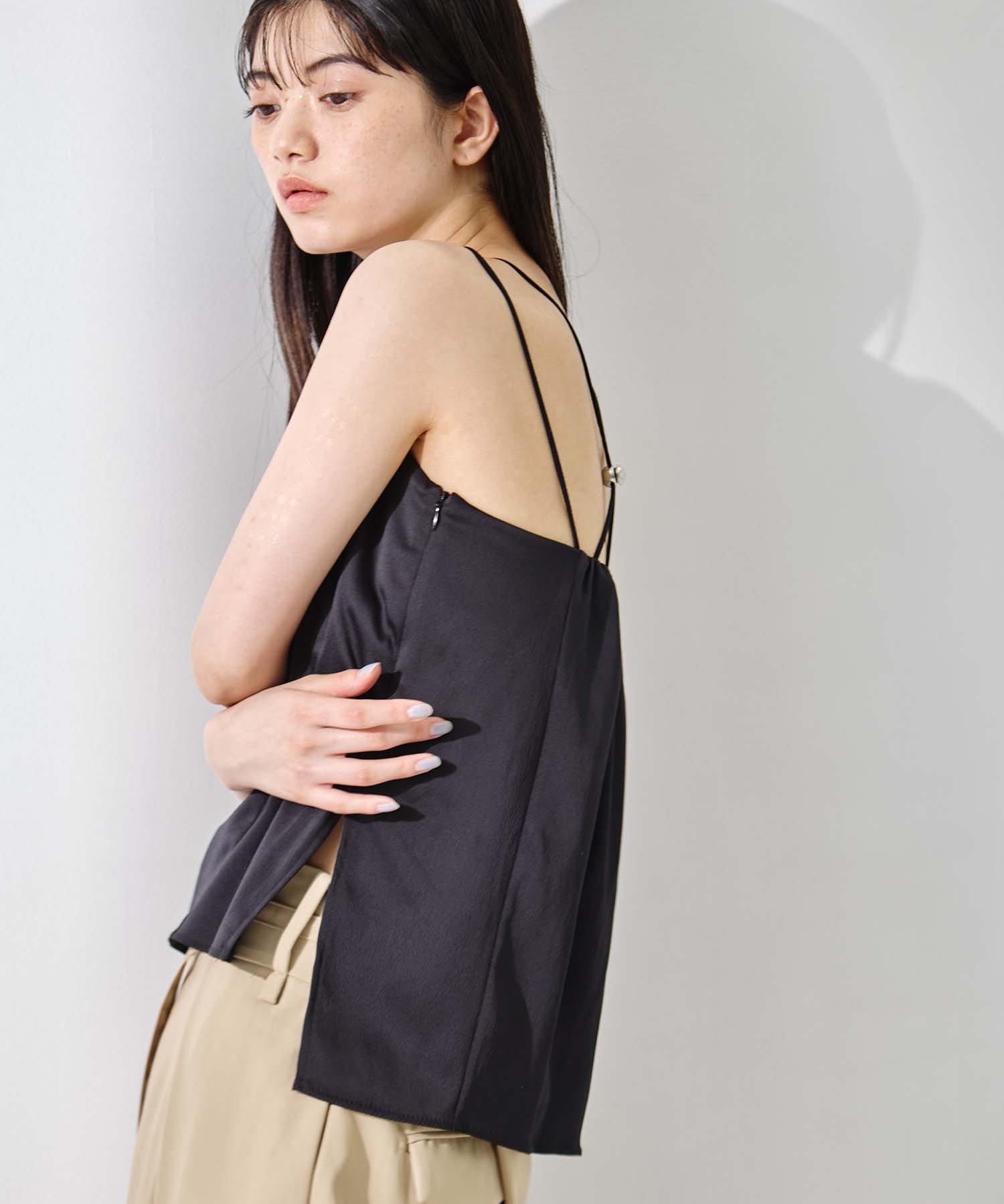 Stretch Satin Padded Camisole 